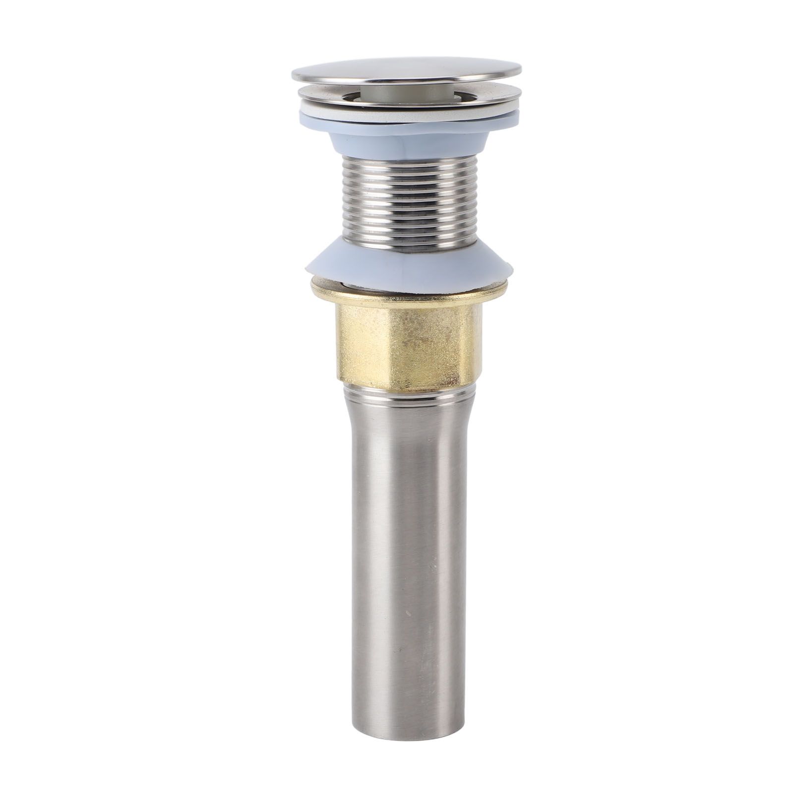 Popup Sink Drain Stainless Steel Leakage Proof Brushed Ni Finish Drain Stopper — image 1
