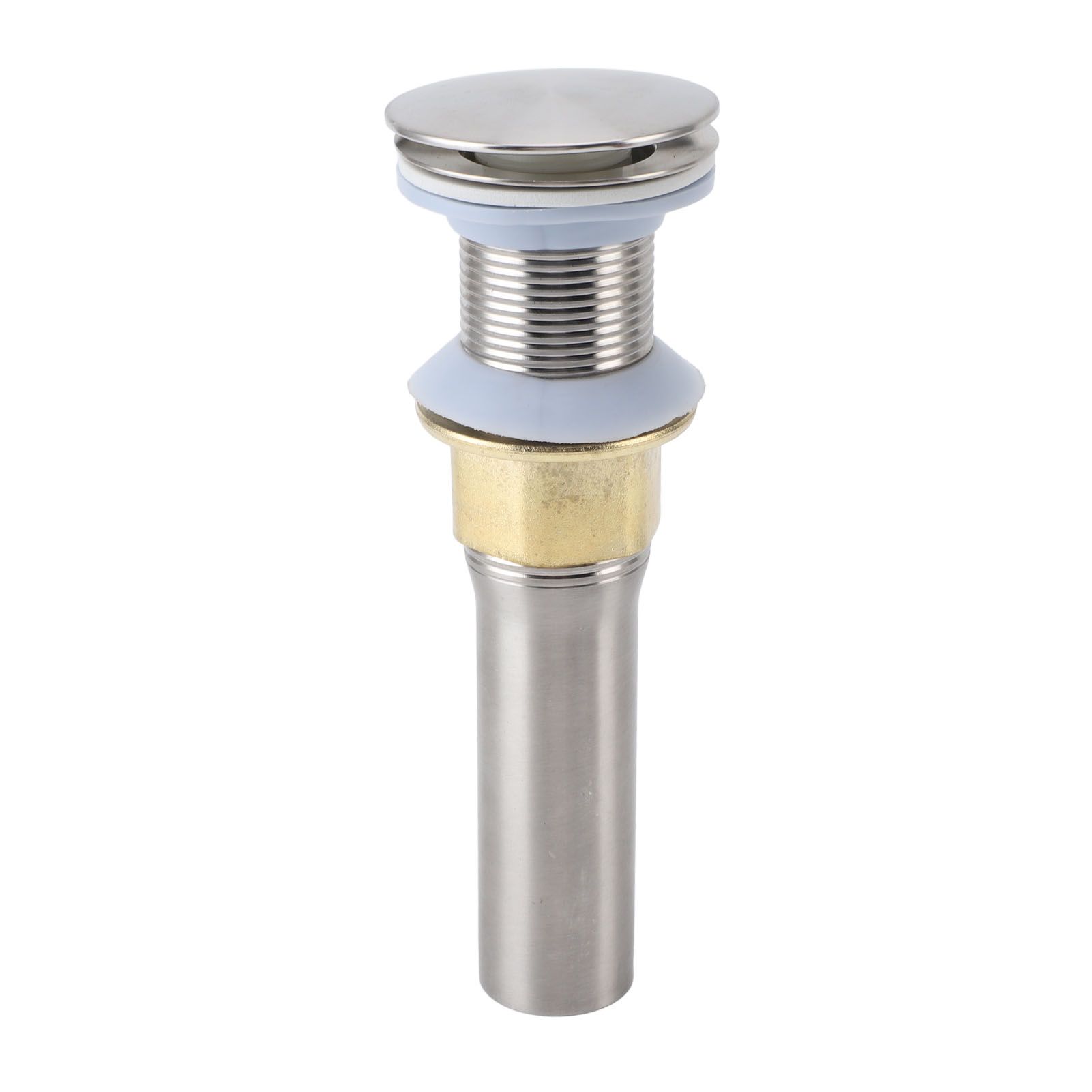 Popup Sink Drain Stainless Steel Leakage Proof Brushed Ni Finish Drain Stopper view 3
