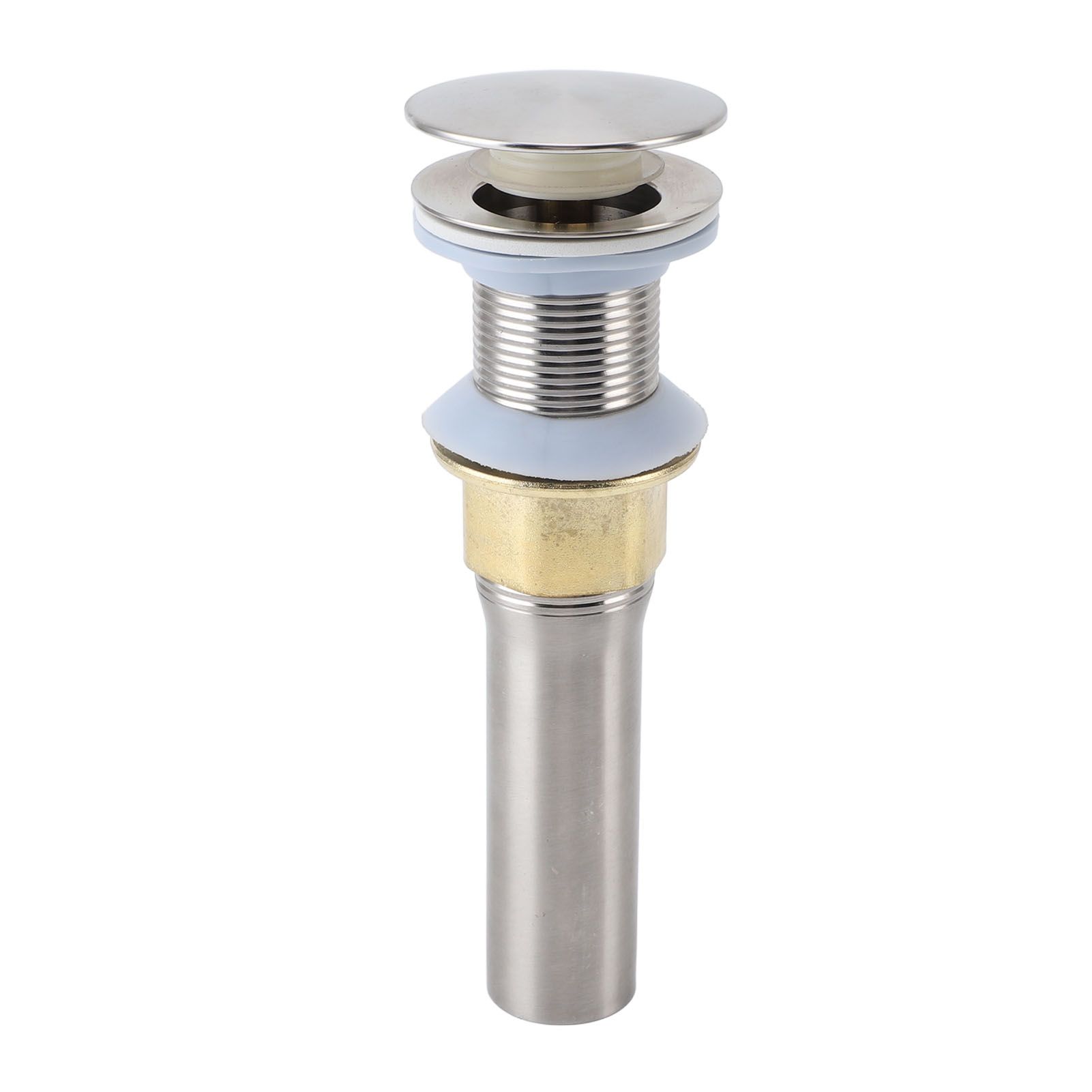 Popup Sink Drain Stainless Steel Leakage Proof Brushed Ni Finish Drain Stopper view 6