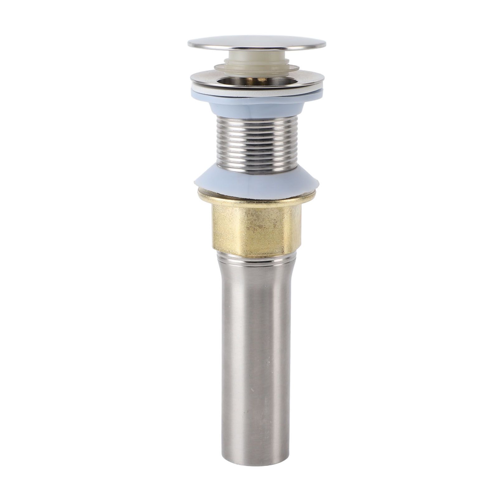 Popup Sink Drain Stainless Steel Leakage Proof Brushed Ni Finish Drain Stopper view 8