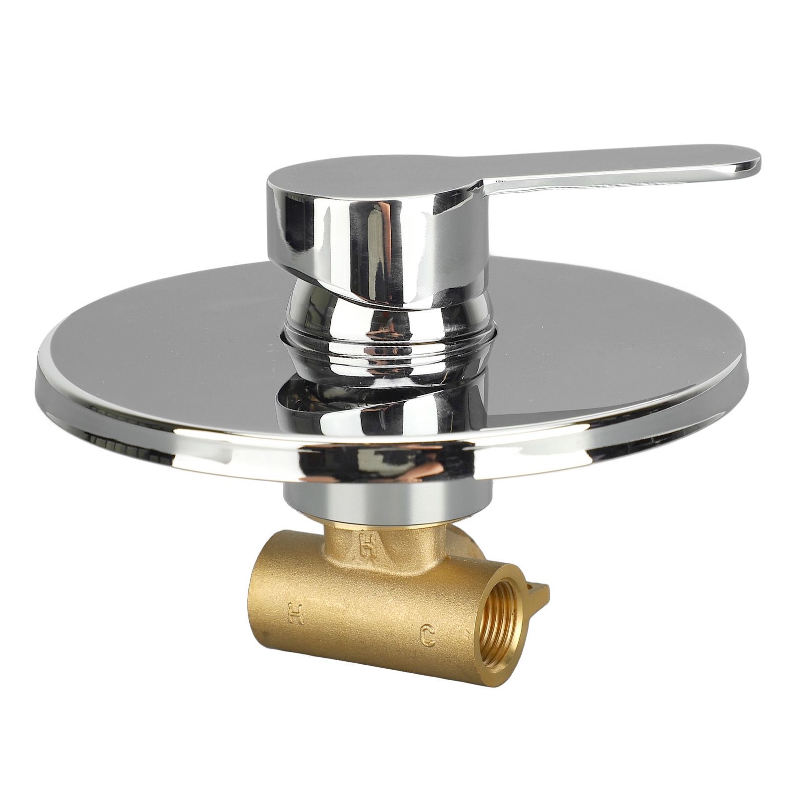 Shower Handle Valve All Copper Concealed 3 Way Round Hot and Cold Shower