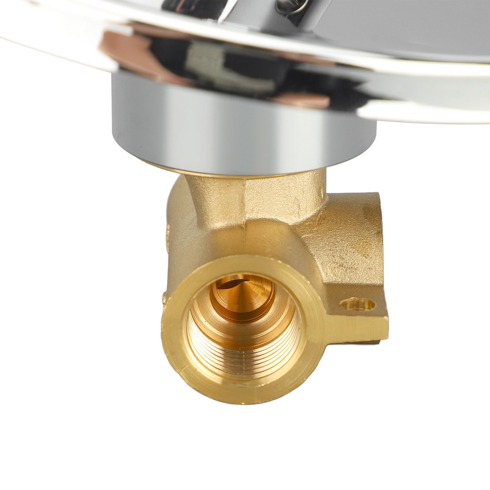 Shower Handle Valve All Copper Concealed 3 Way Round Hot and Cold Shower view 2
