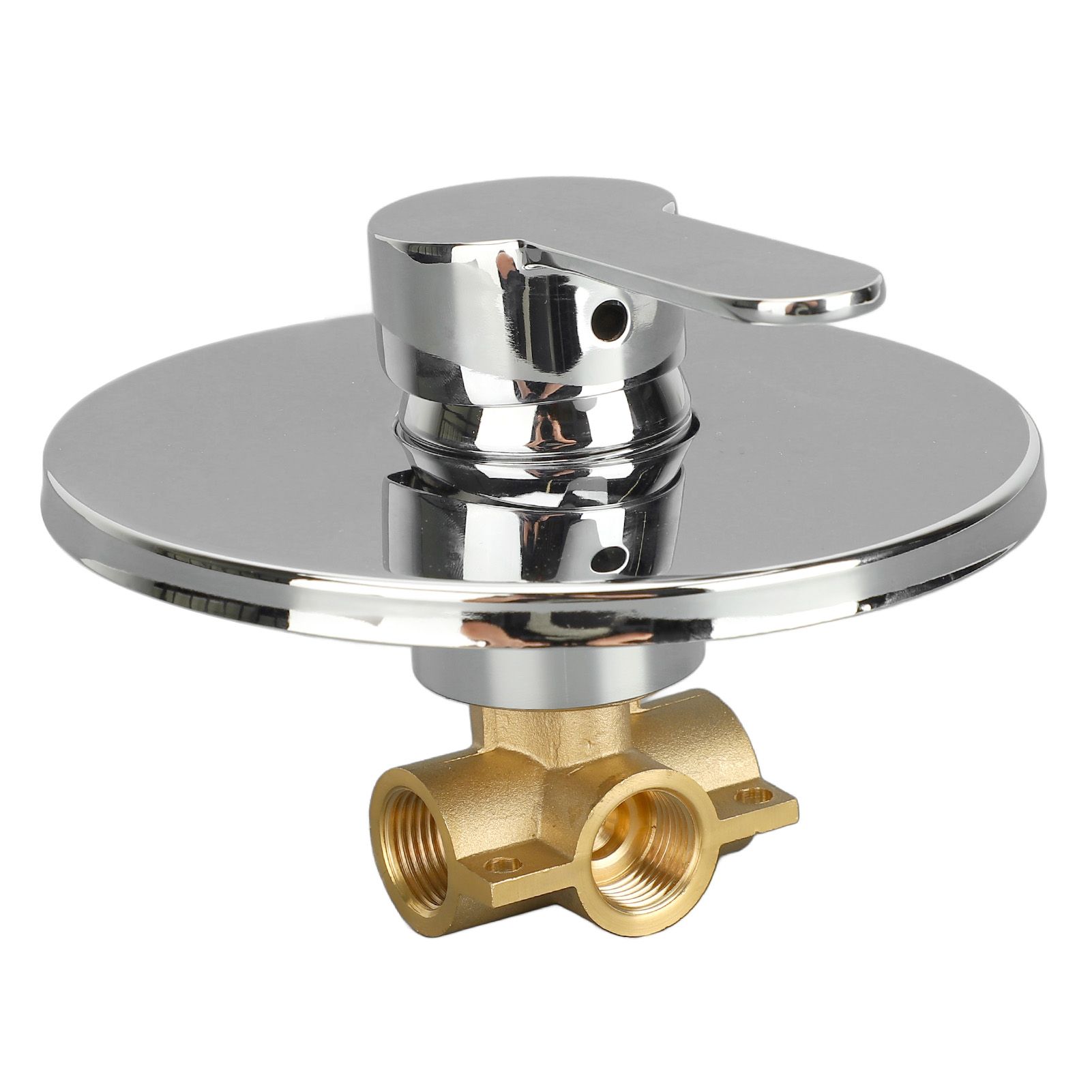 Shower Handle Valve All Copper Concealed 3 Way Round Hot and Cold Shower view 12