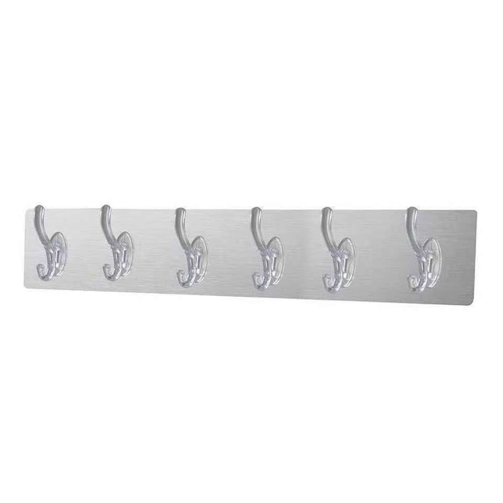 Long Strip Hook Wall Mount Punch Free Traceless Strong Adhesive Transparent view 3