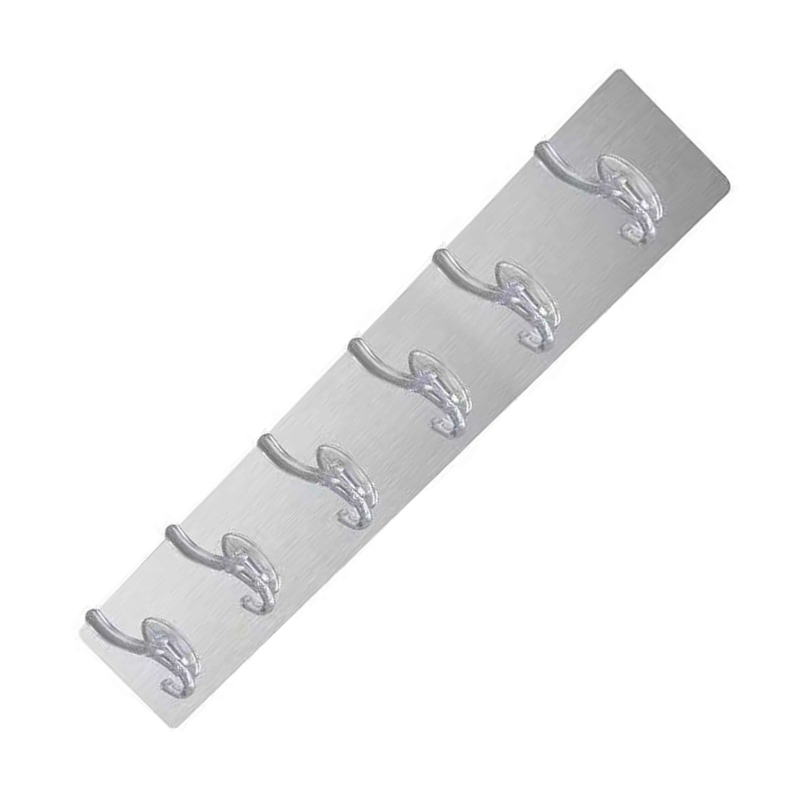 Long Strip Hook Wall Mount Punch Free Traceless Strong Adhesive Transparent view 4