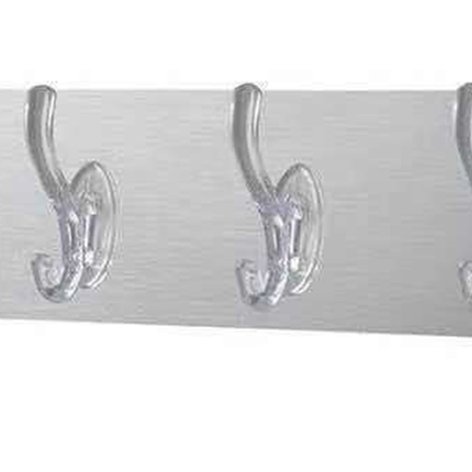 Long Strip Hook Wall Mount Punch Free Traceless Strong Adhesive Transparent view 5