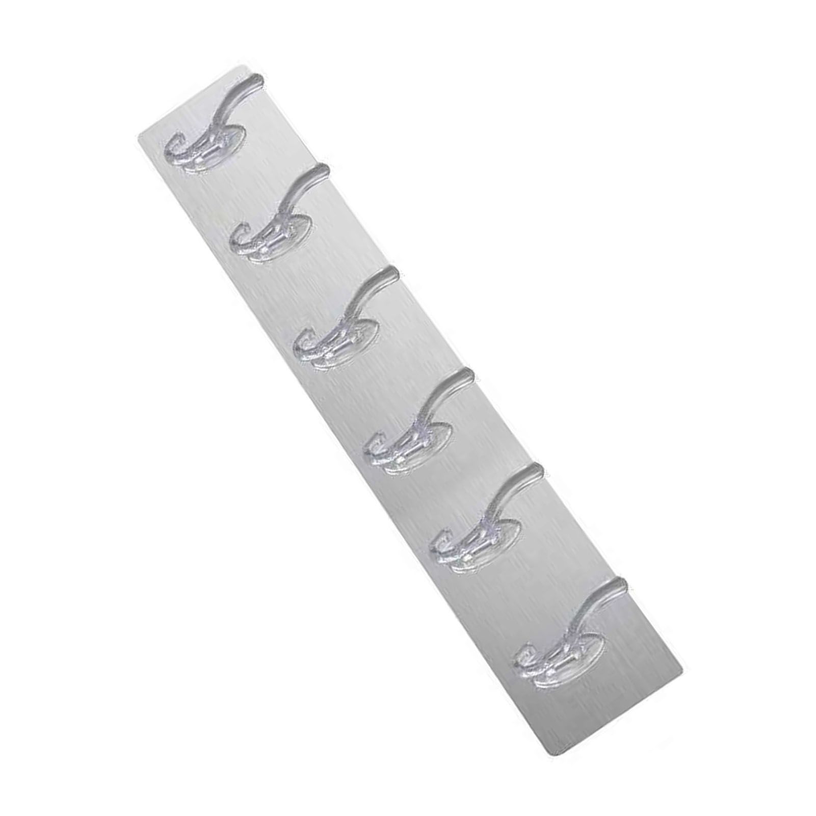 Long Strip Hook Wall Mount Punch Free Traceless Strong Adhesive Transparent view 6