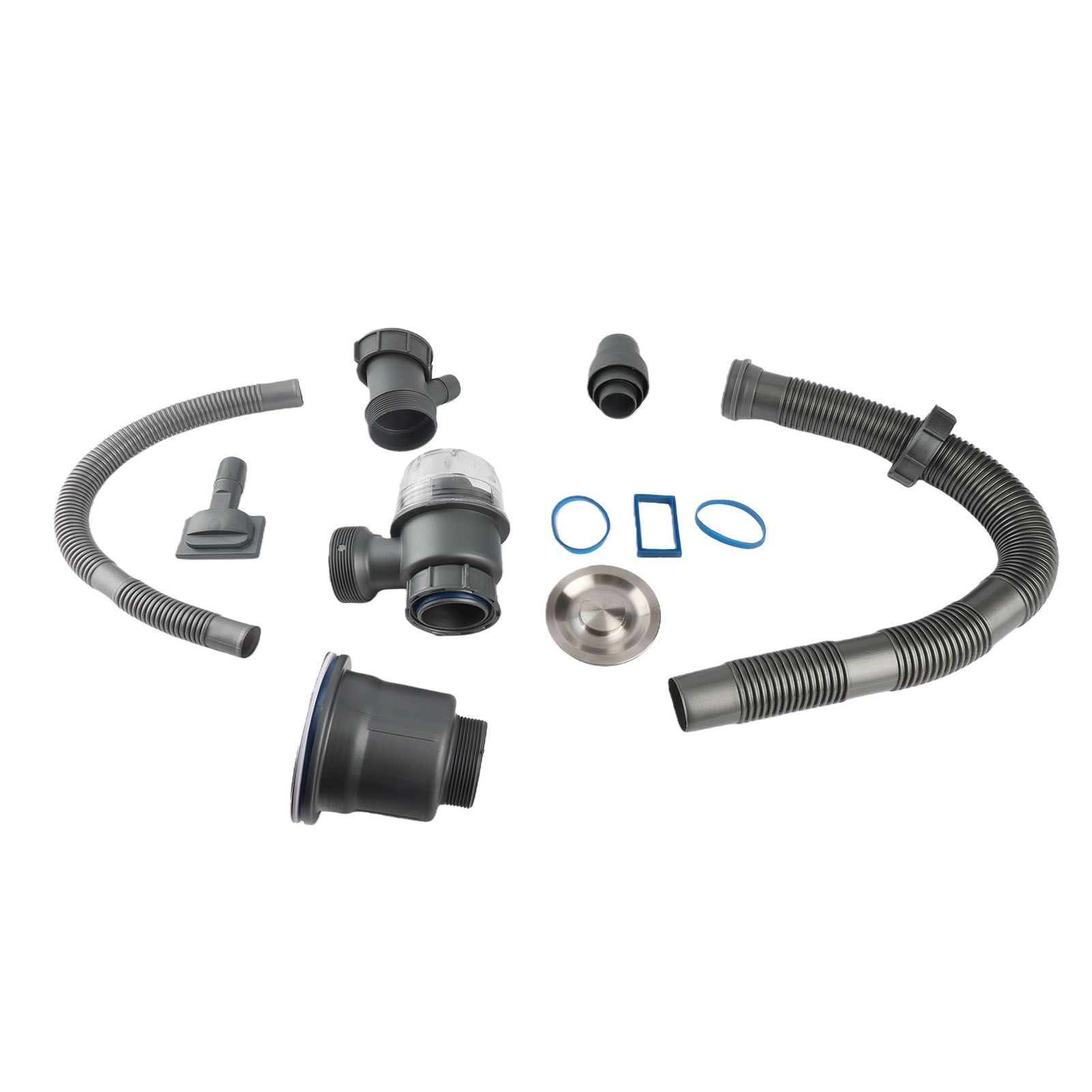 Kitchen Sink Drain Kit Professional Thickened Odor Resistance Basin Drain Pipe view 3