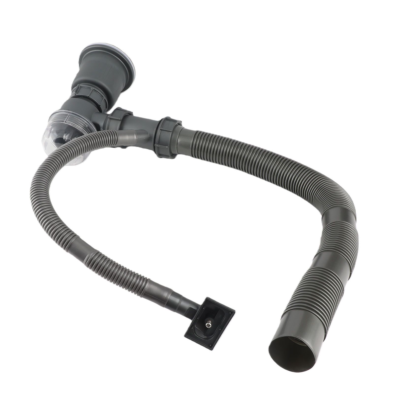 Kitchen Sink Drain Kit Professional Thickened Odor Resistance Basin Drain Pipe view 4