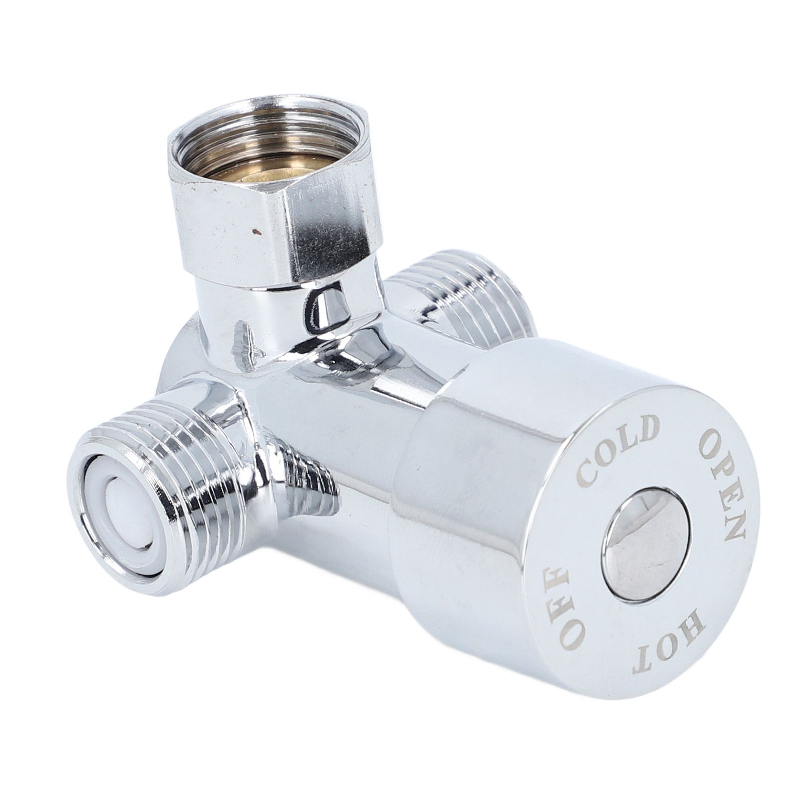Hot Cold Water Mixing Valve Brass G1/2 Faucet Water Temperature Mixer for view 4