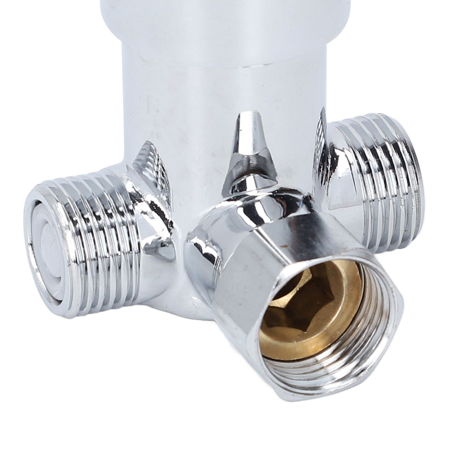 Hot Cold Water Mixing Valve Brass G1/2 Faucet Water Temperature Mixer for view 5