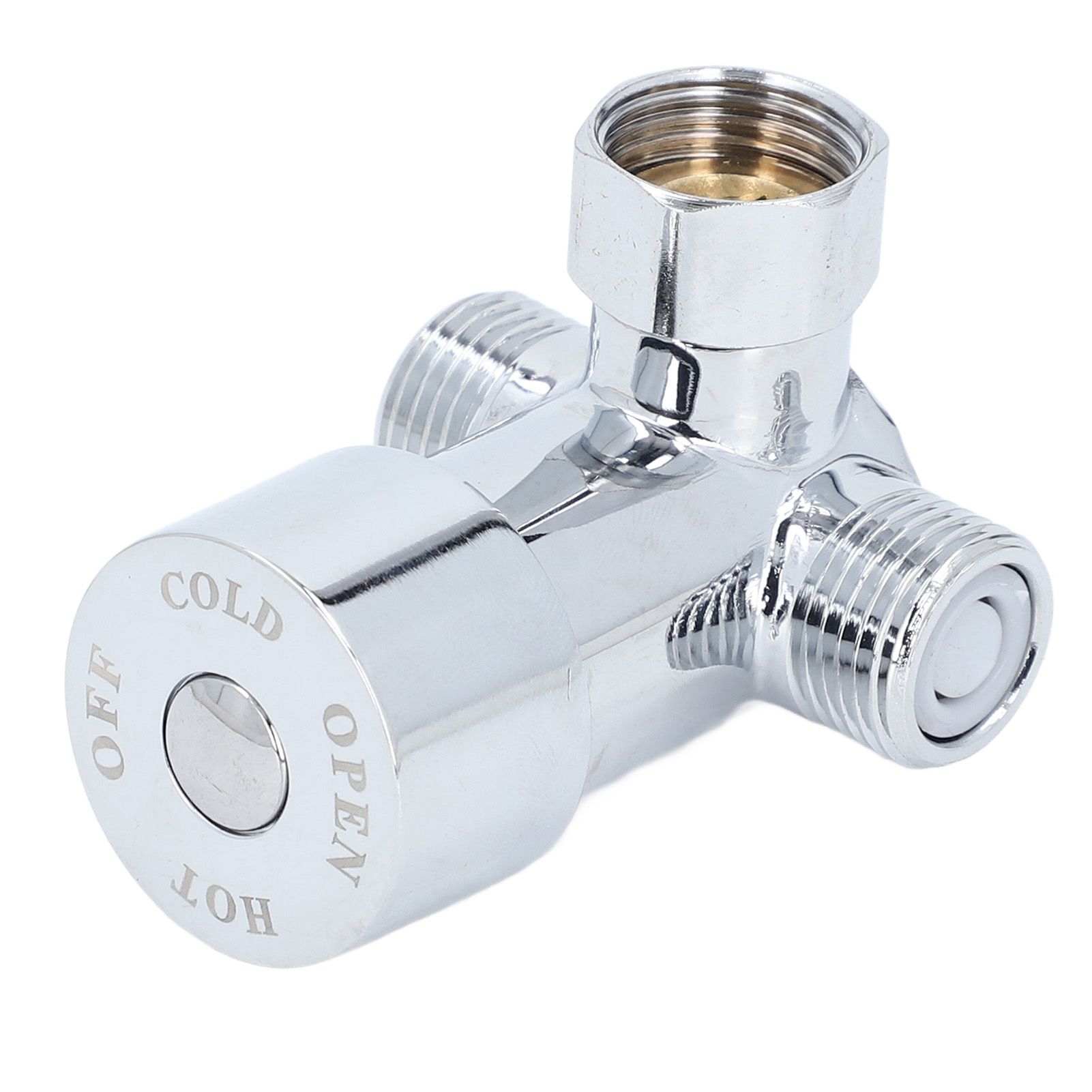 Hot Cold Water Mixing Valve Brass G1/2 Faucet Water Temperature Mixer for view 6
