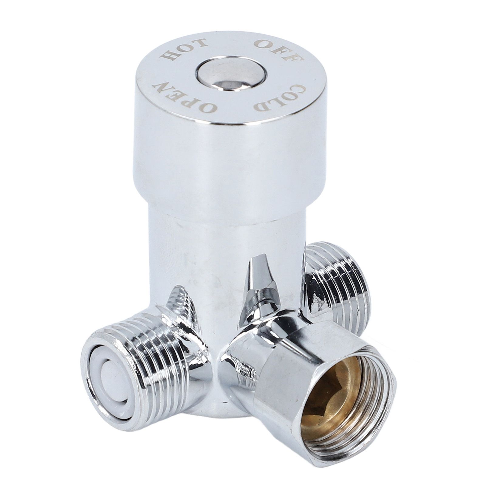 Hot Cold Water Mixing Valve Brass G1/2 Faucet Water Temperature Mixer for view 11