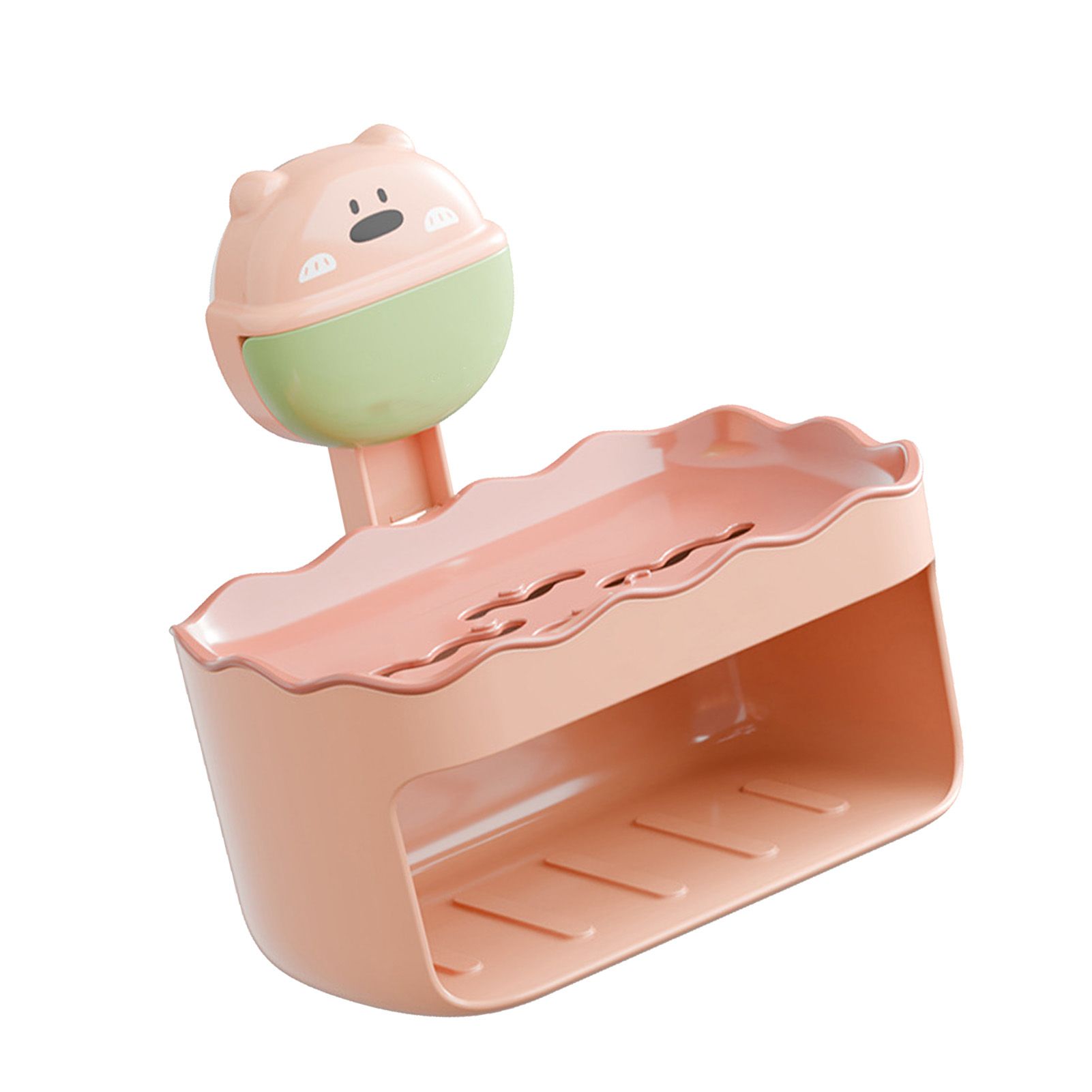 Soap Box Space Saving Cute Wall Mounted Double Layer Suction Cup Soap Draining view 6