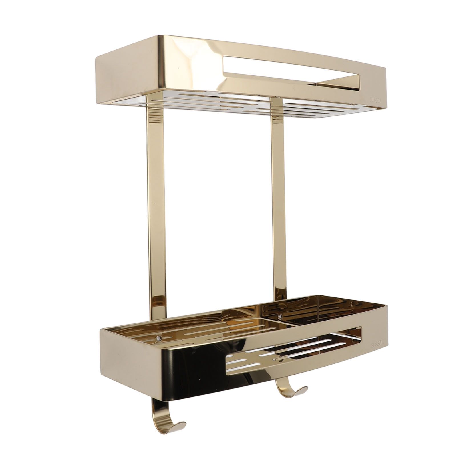 Bathroom Floating Shelves 304 Stainless Steel 2 Tier Wall Mounted Over Toilet view 10