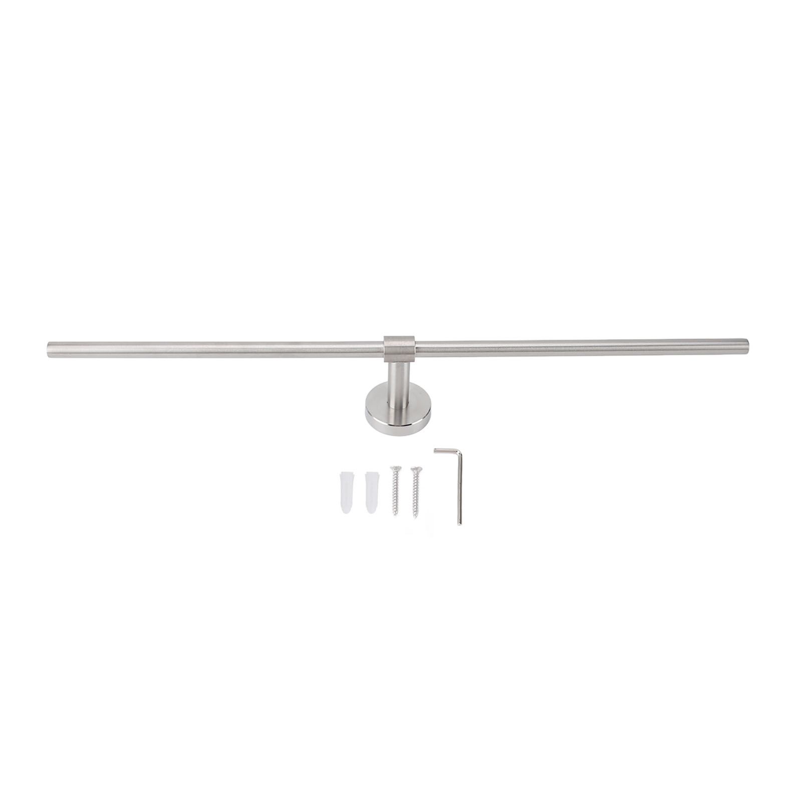 Towel Bar Wall Mounted Rust Proof Modern Stylish Stainless Steel Towel Rod for view 2