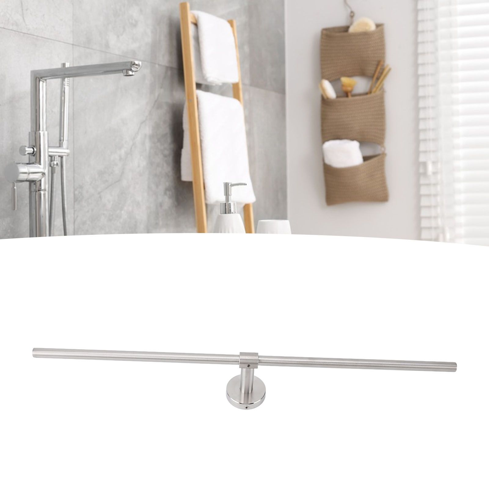 Towel Bar Wall Mounted Rust Proof Modern Stylish Stainless Steel Towel Rod for view 12
