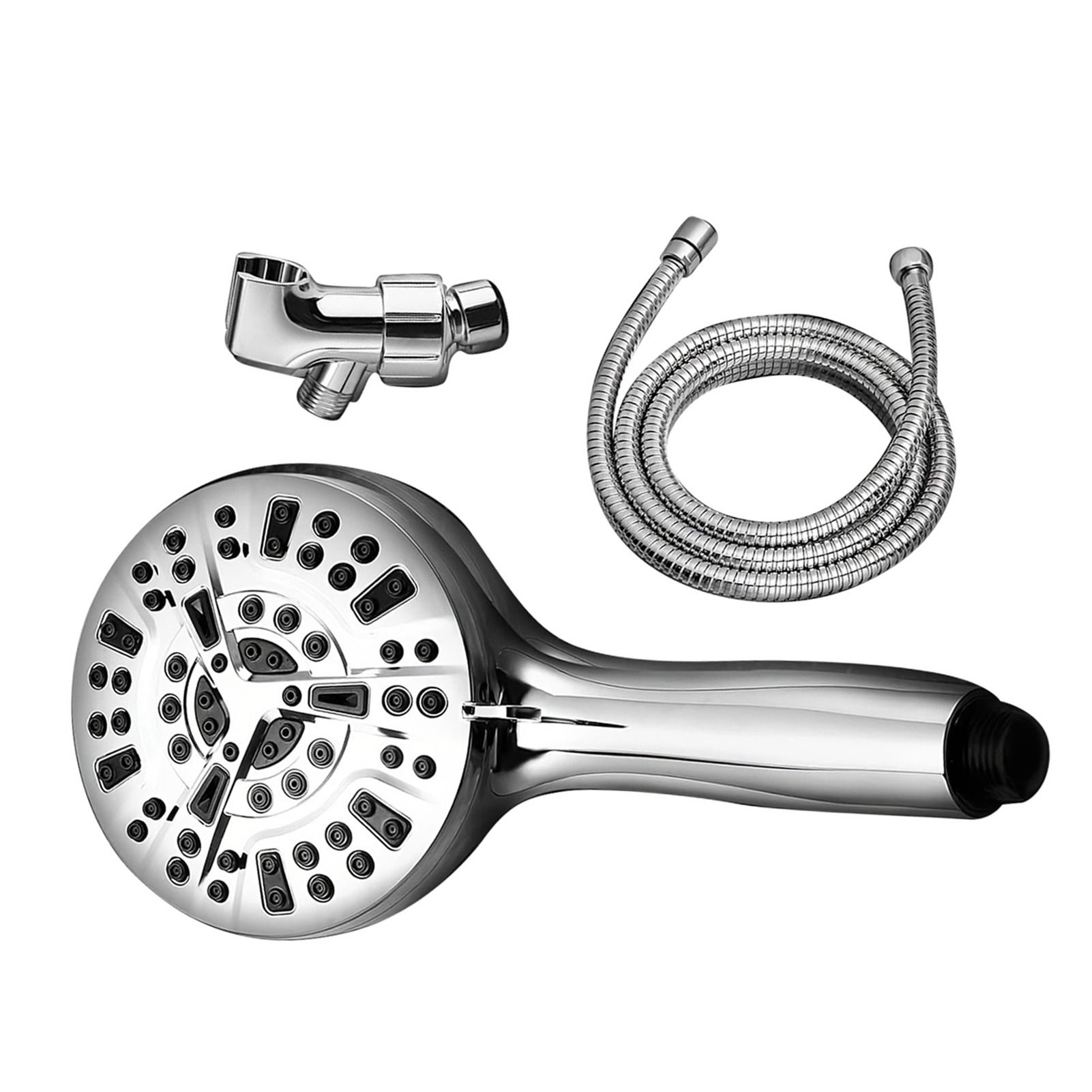 Shower Head High Pressure Electroplated 10 Settings Handheld Shower Head with