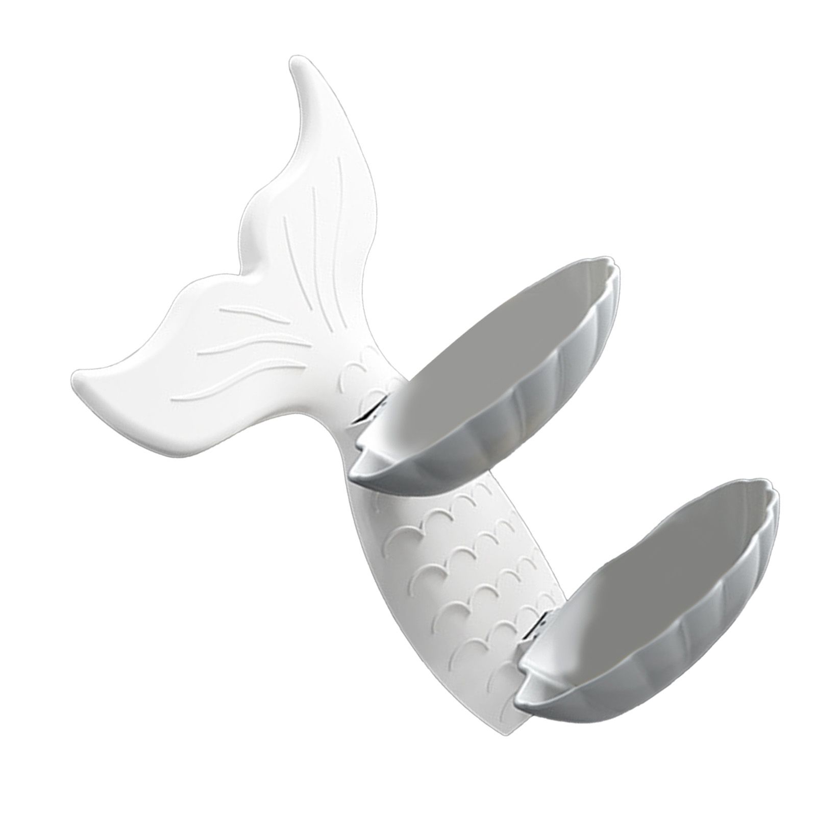 Double Layer Soap Dish Wall Mounted PP Goldfish Shaped Soap Draining Holder view 3