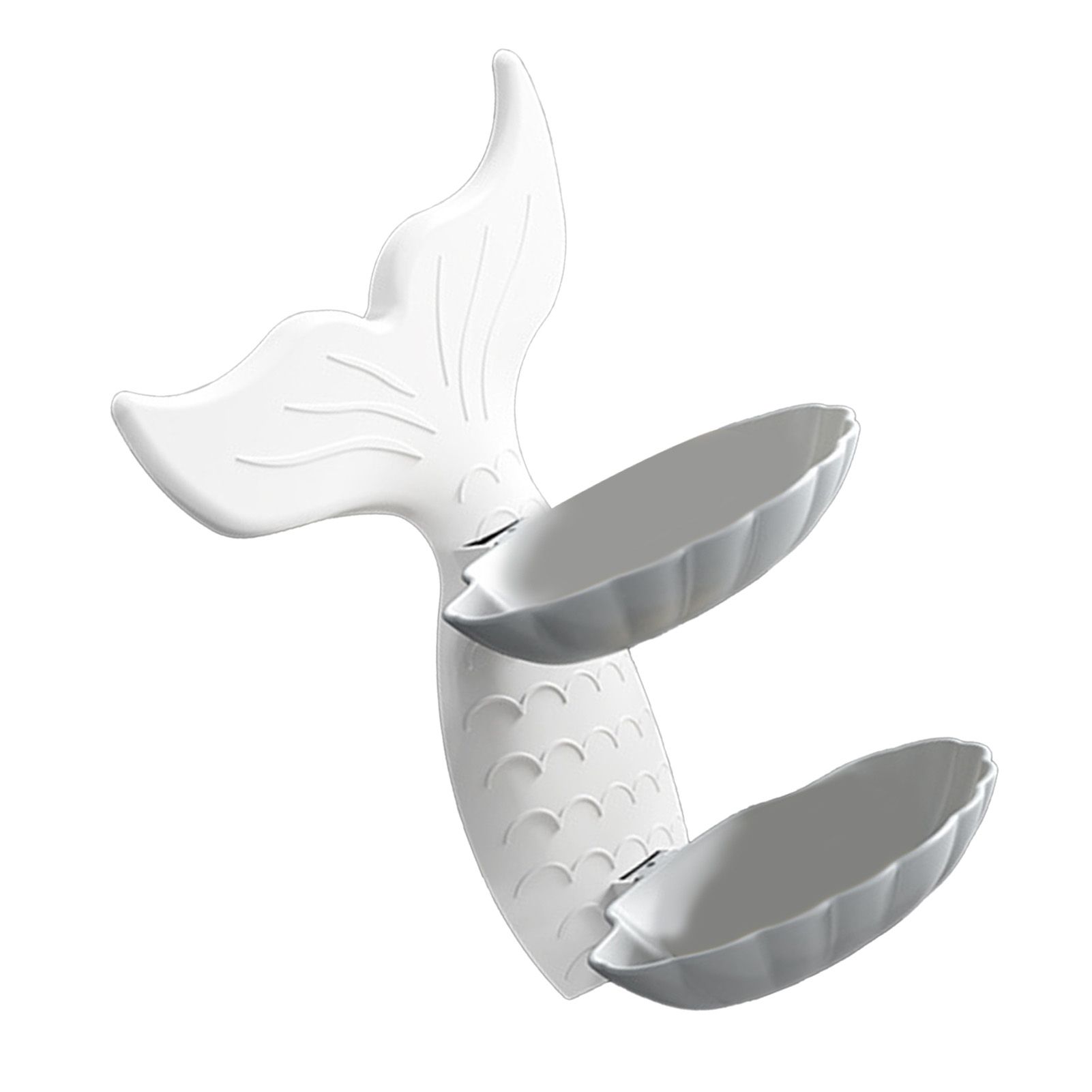 Double Layer Soap Dish Wall Mounted PP Goldfish Shaped Soap Draining Holder view 4