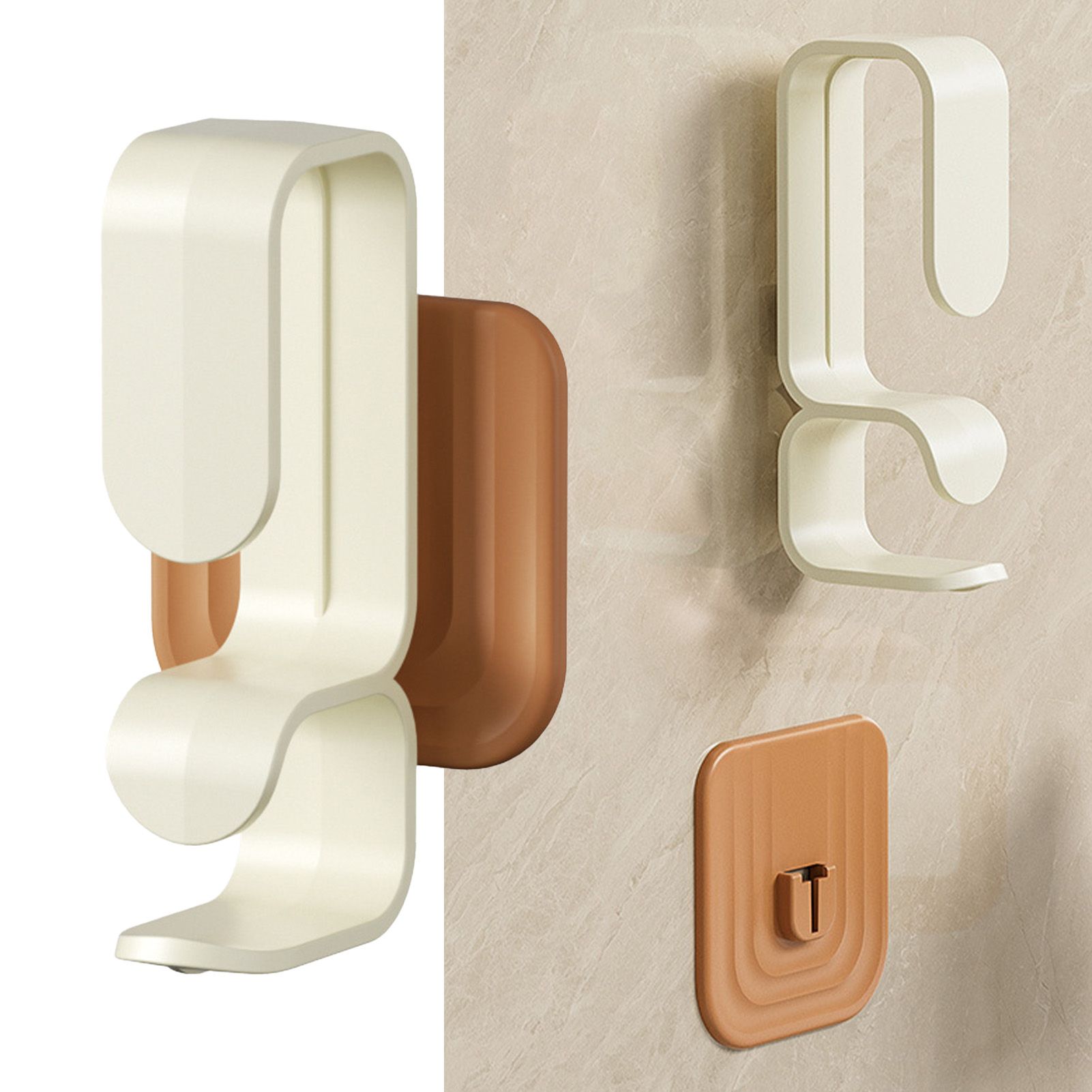 Adhesive Washbasin Hooks Plastic Wall Mounted Hanging Washbasin Hook for view 8