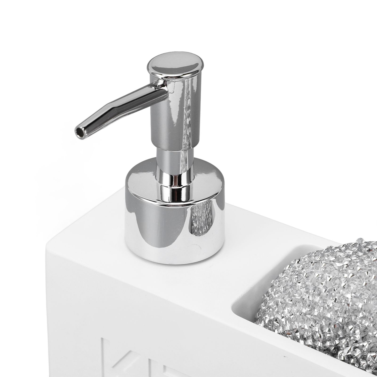 Kitchen Soap Dispenser with Sponge Holder Press Type Dish Soap Dispenser Pump view 7