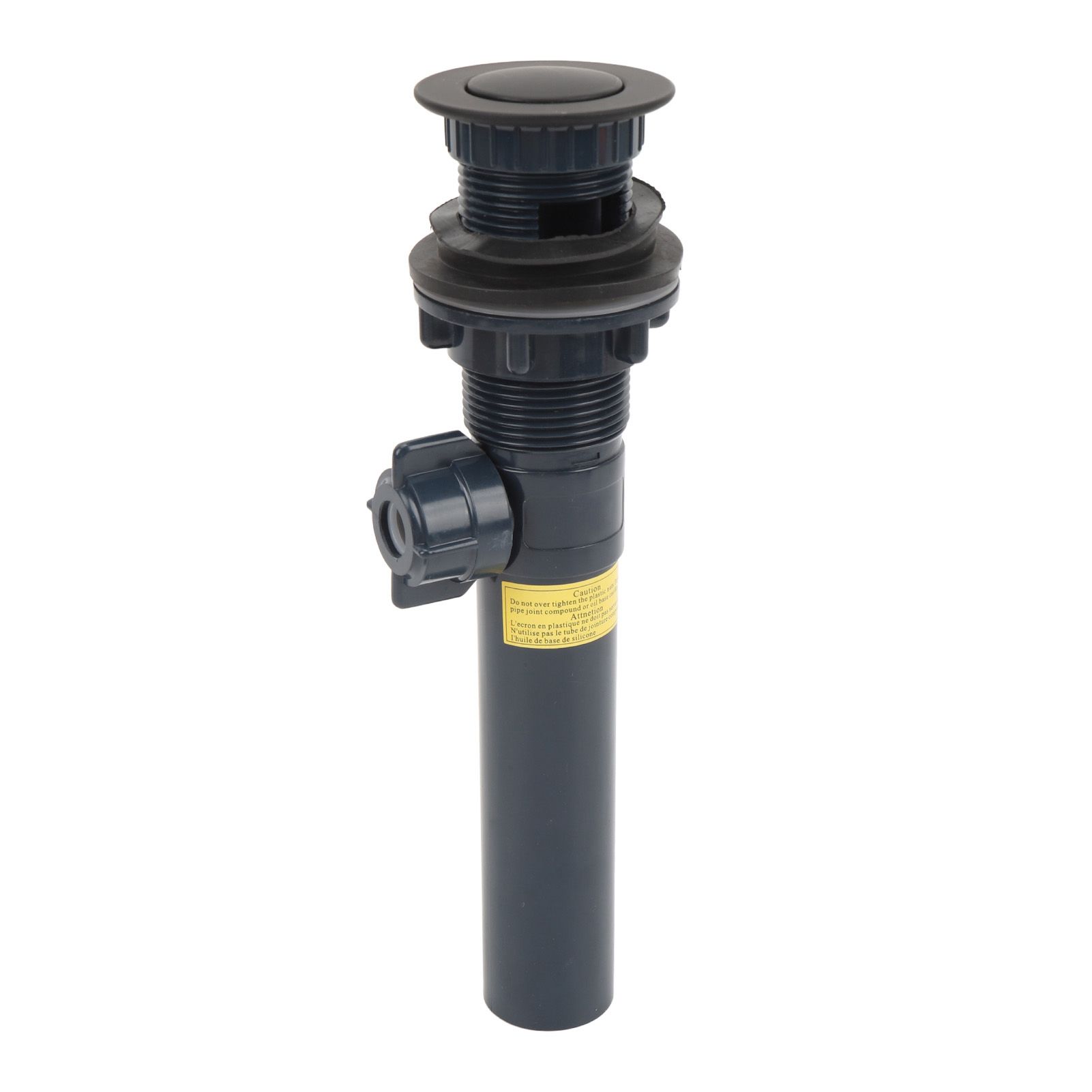 Sink Drain with Lift Rod Anti Clogging Assembly Stainless Steel Pop Up Sink view 6