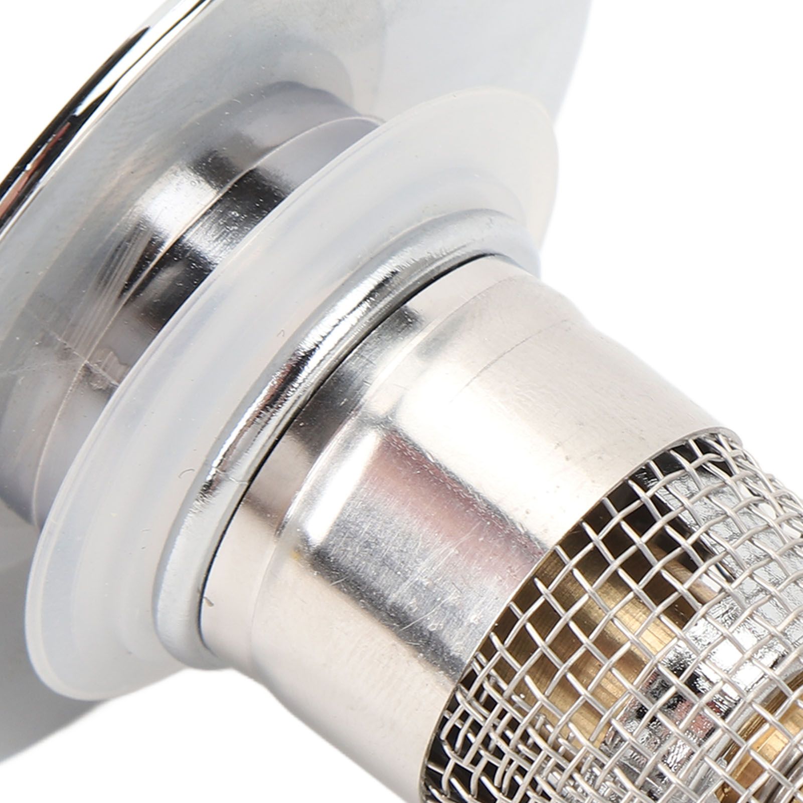 Bathroom Sink Drain Strainer with Detachable Mesh Basket Brass Core Sink Drain view 5