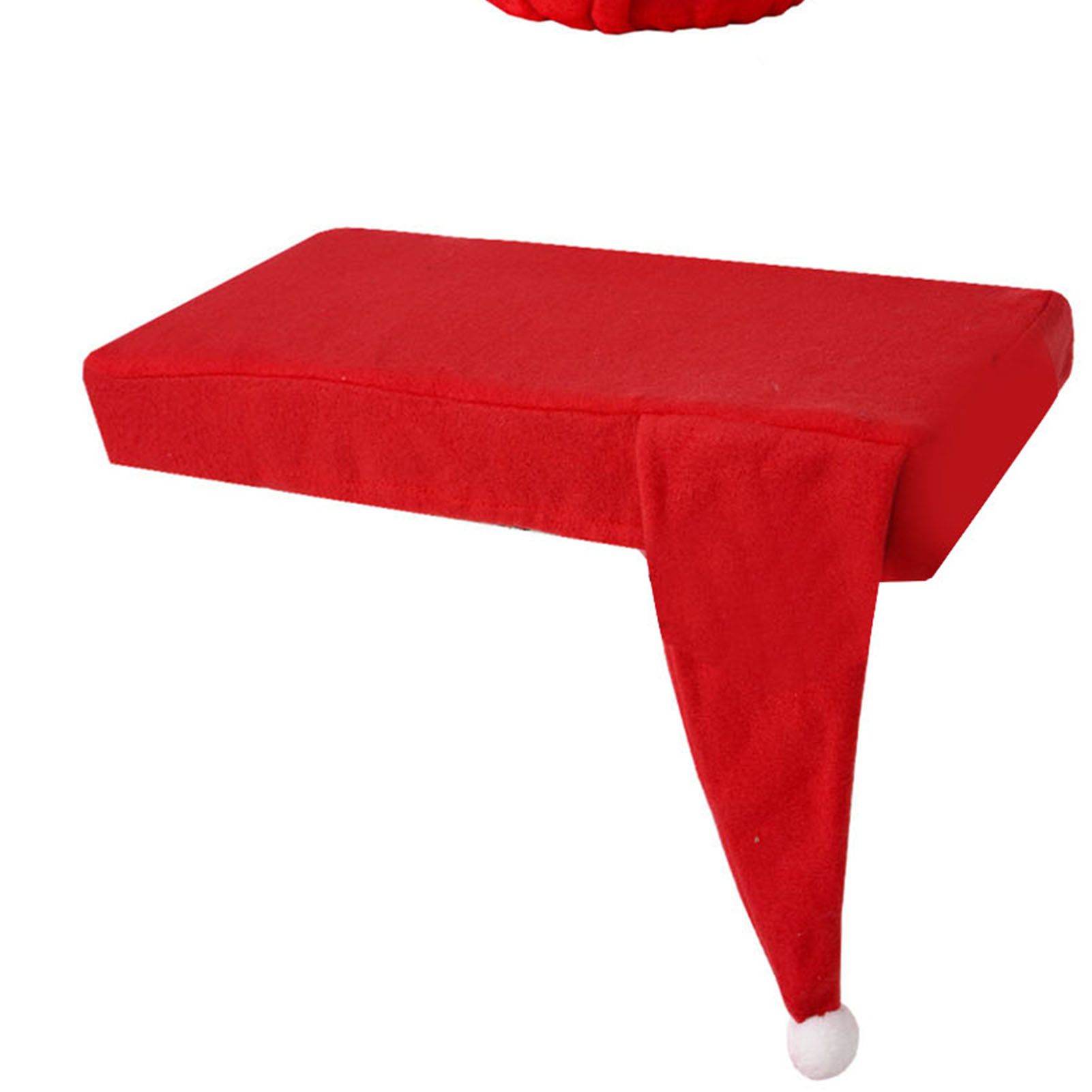 4Pcs Xmas Toilet Seat Cover Set Soft Cute Look Protective Santa Toilet Seat view 2