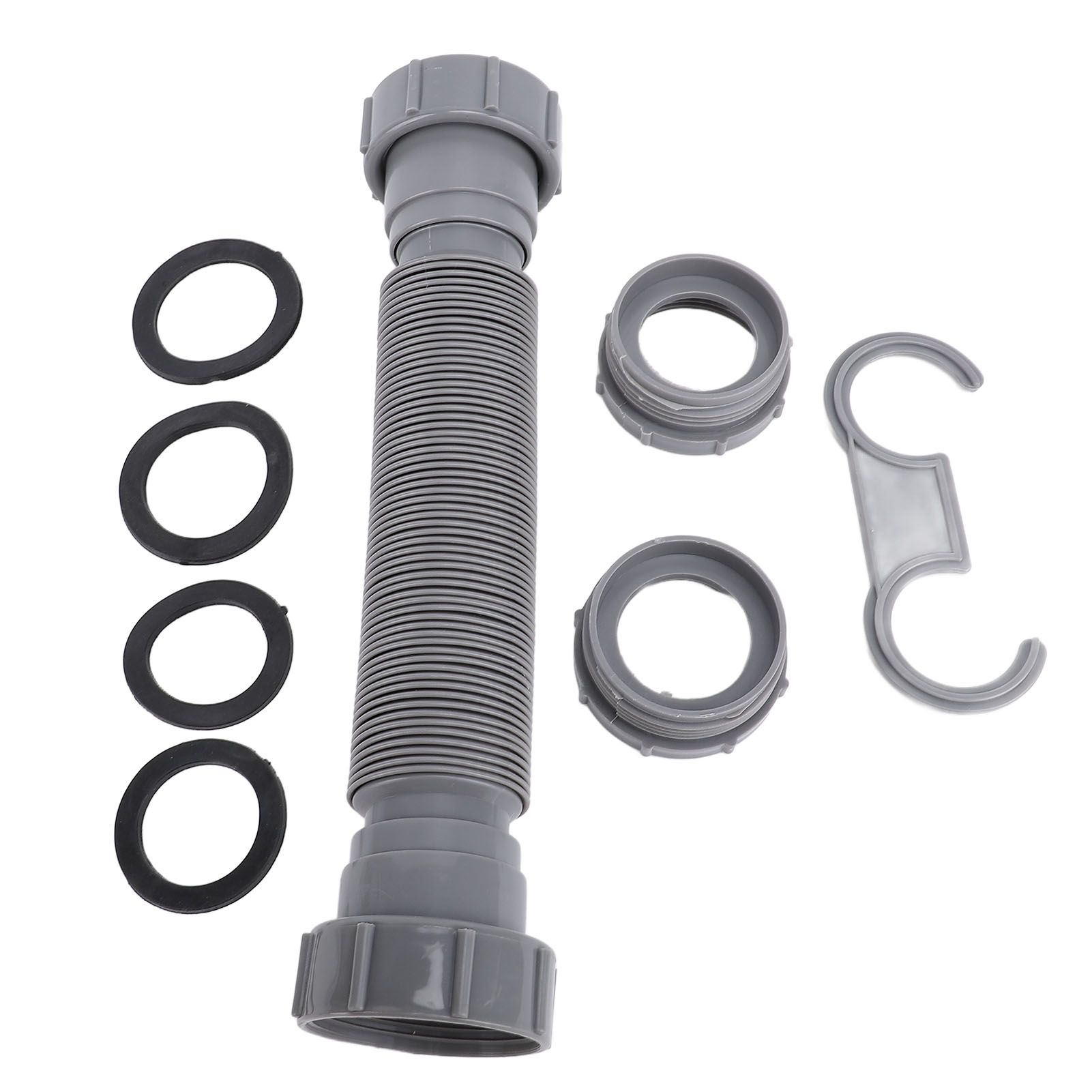 Expandable Flexible P Trap Pipe Kit Single Kitchen Sink Drainage Solution with view 3