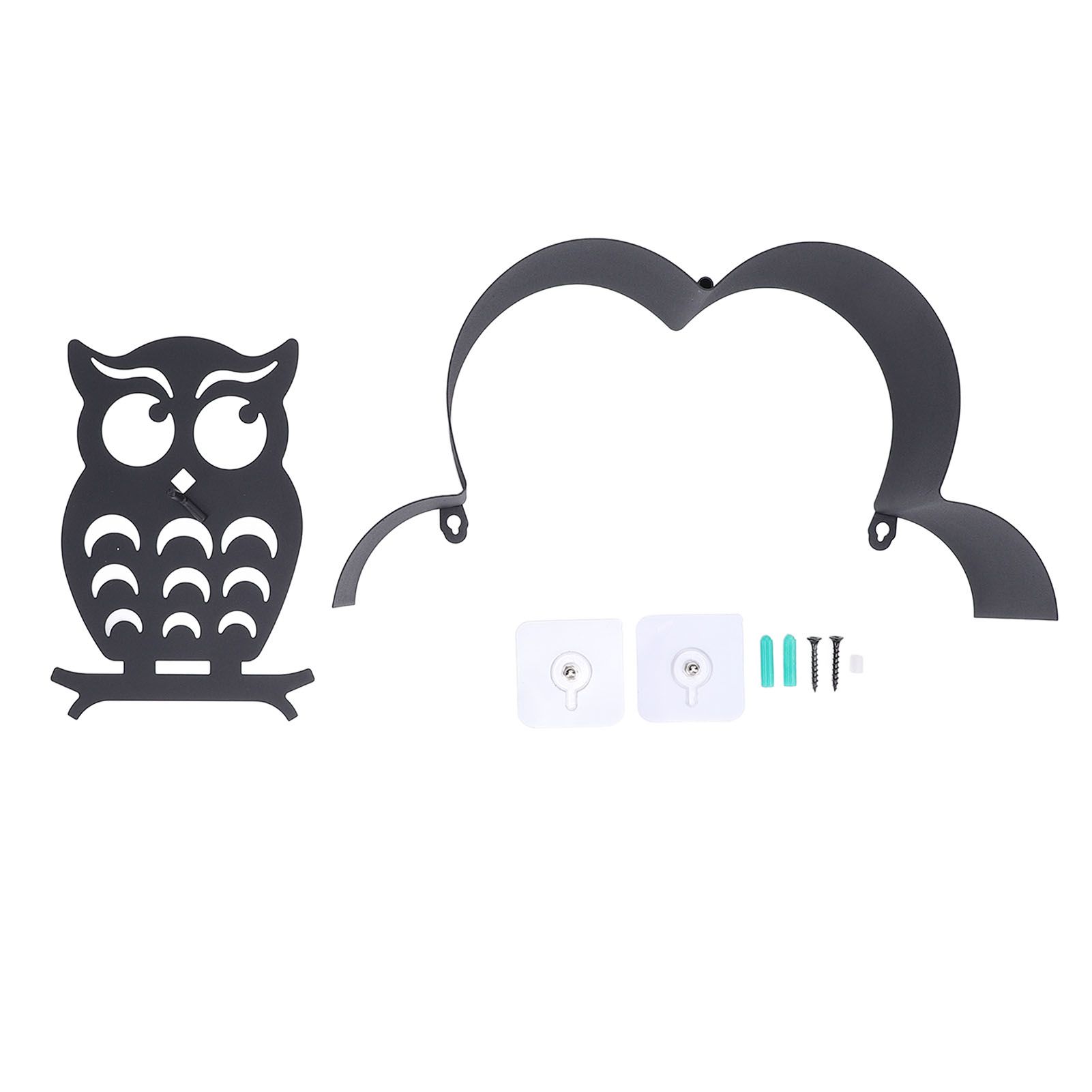 Owl Toilet Rolls Tissue Paper Storage Rack Wall Mounted Holder Dispenser Metal view 3