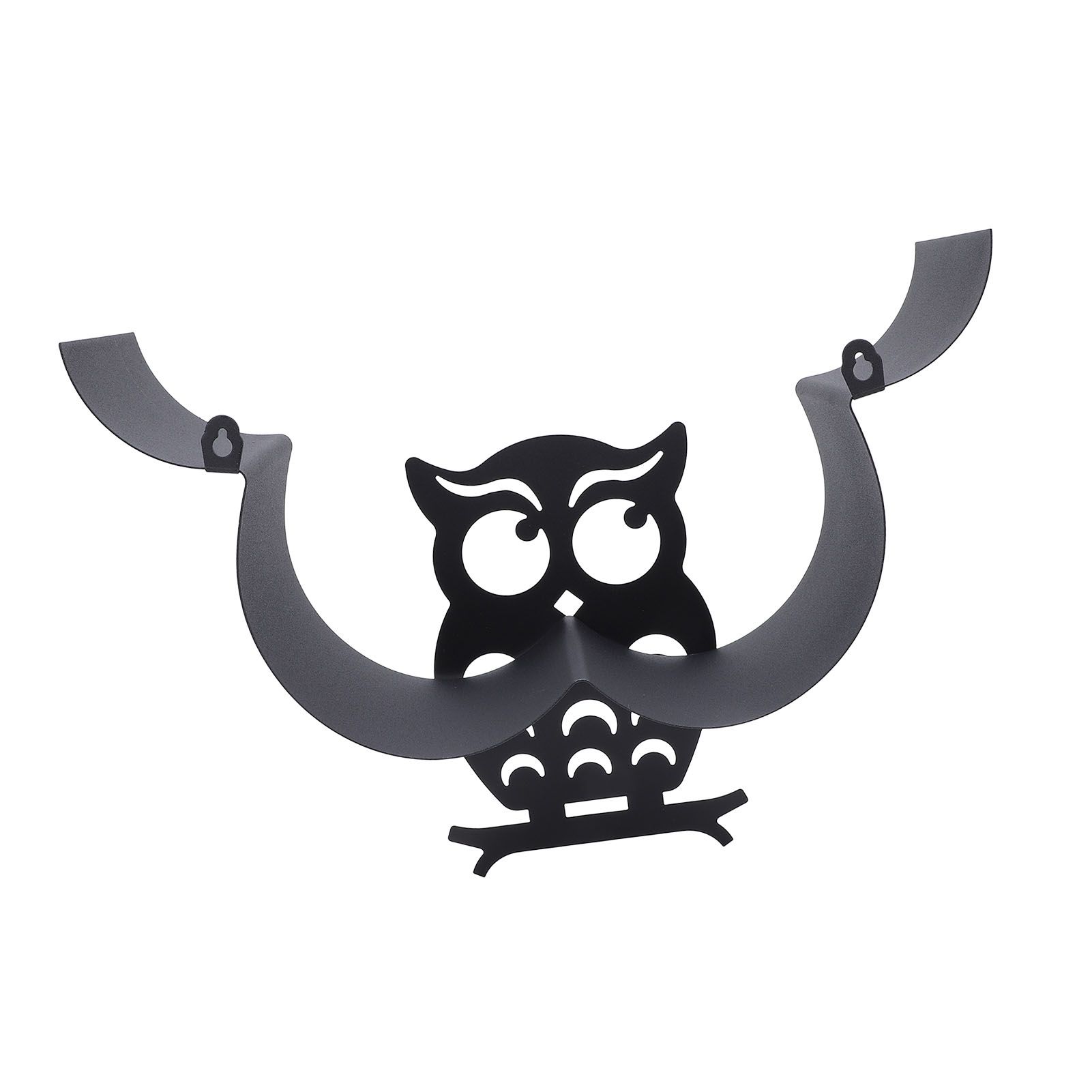Owl Toilet Rolls Tissue Paper Storage Rack Wall Mounted Holder Dispenser Metal view 9