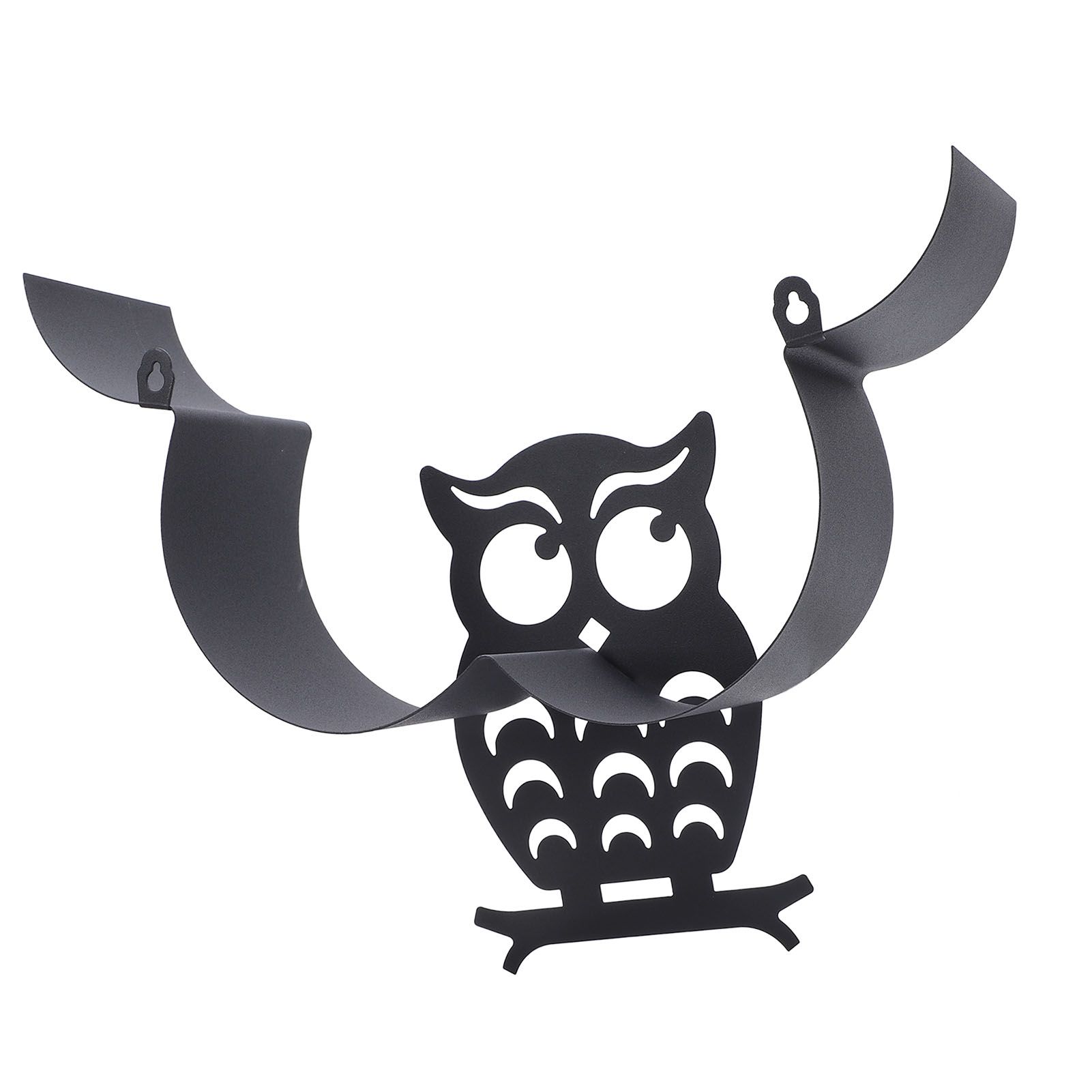 Owl Toilet Rolls Tissue Paper Storage Rack Wall Mounted Holder Dispenser Metal view 10