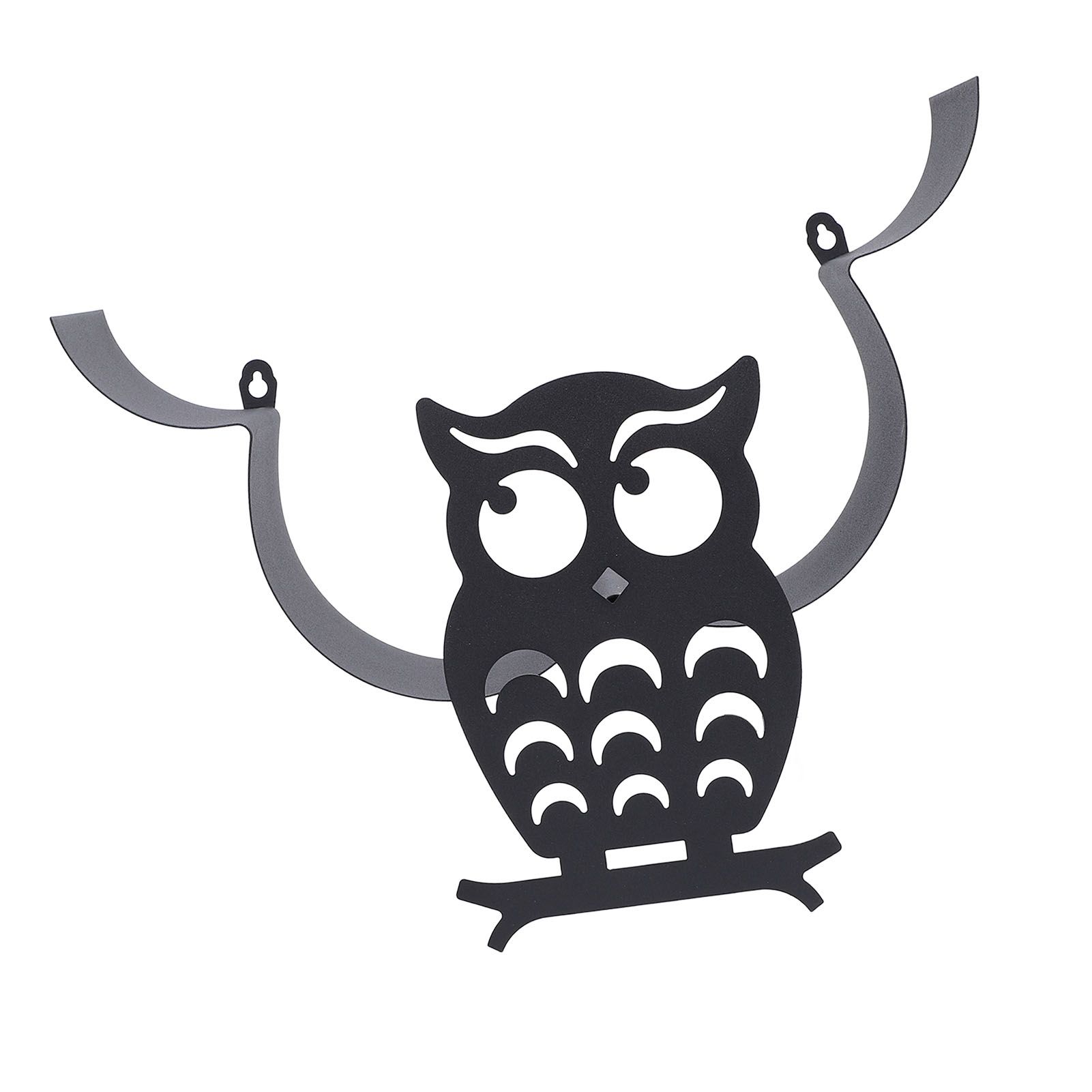 Owl Toilet Rolls Tissue Paper Storage Rack Wall Mounted Holder Dispenser Metal view 11