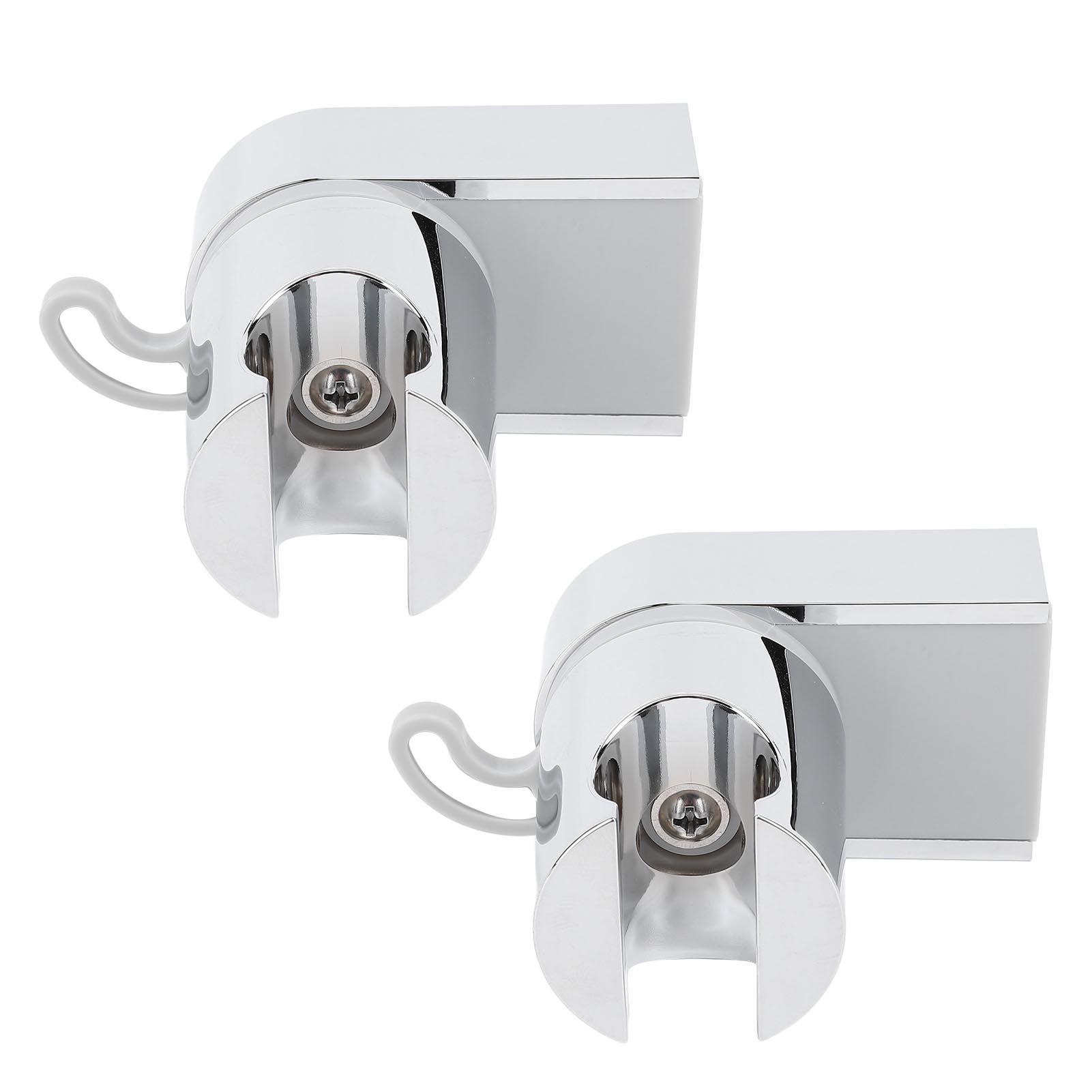 2Pcs Wall Mounted Shower Bracket ABS 360 Degree Shower Holder Wall Bracket view 3