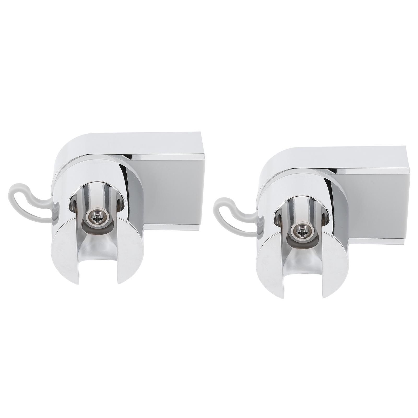 2Pcs Wall Mounted Shower Bracket ABS 360 Degree Shower Holder Wall Bracket view 4