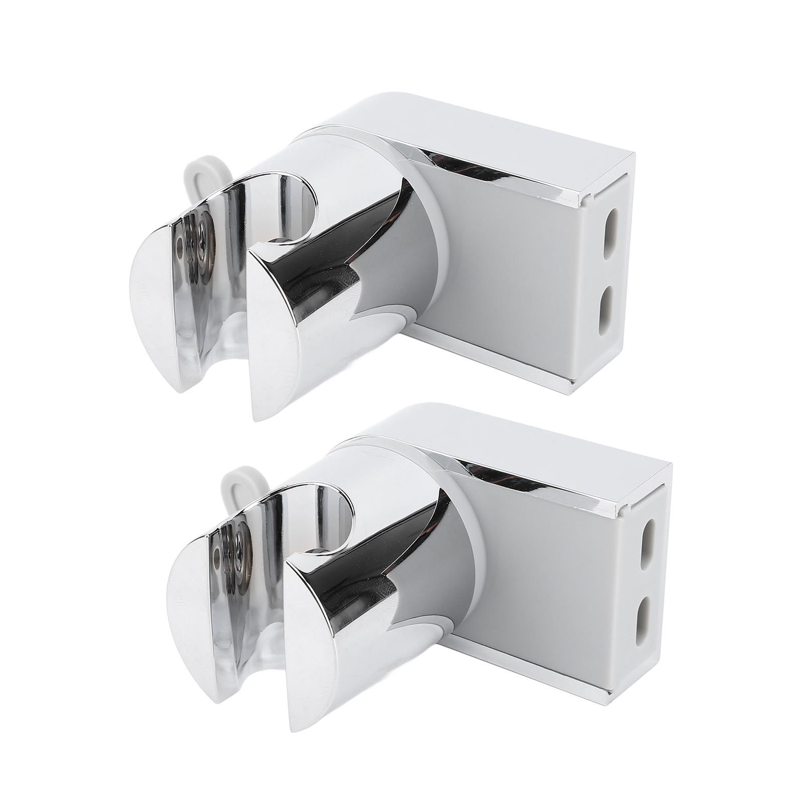 2Pcs Wall Mounted Shower Bracket ABS 360 Degree Shower Holder Wall Bracket view 12