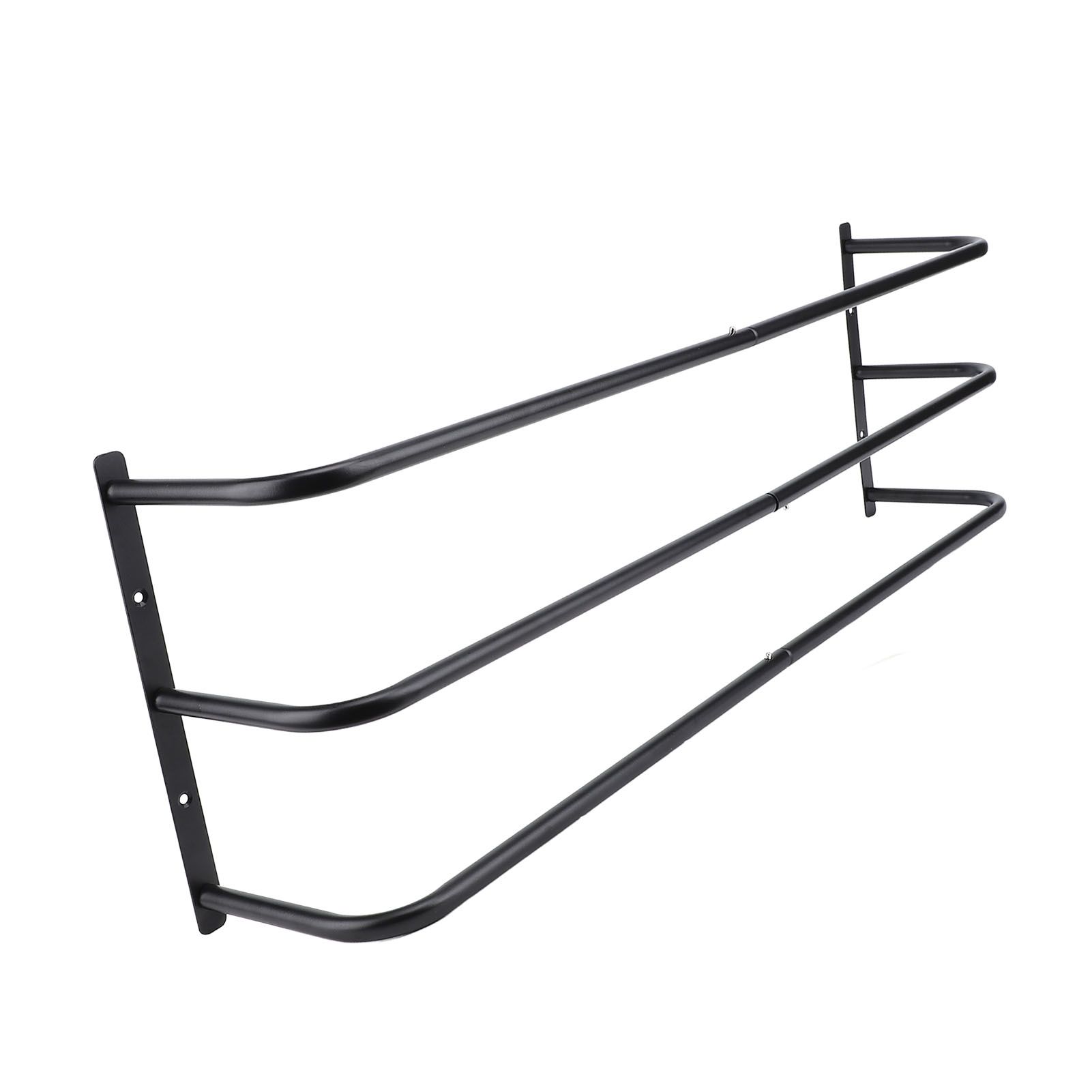 Rolled Towels Rack Three Tubes Iron Wall Mounted Bath Towel Holder Vertical view 4