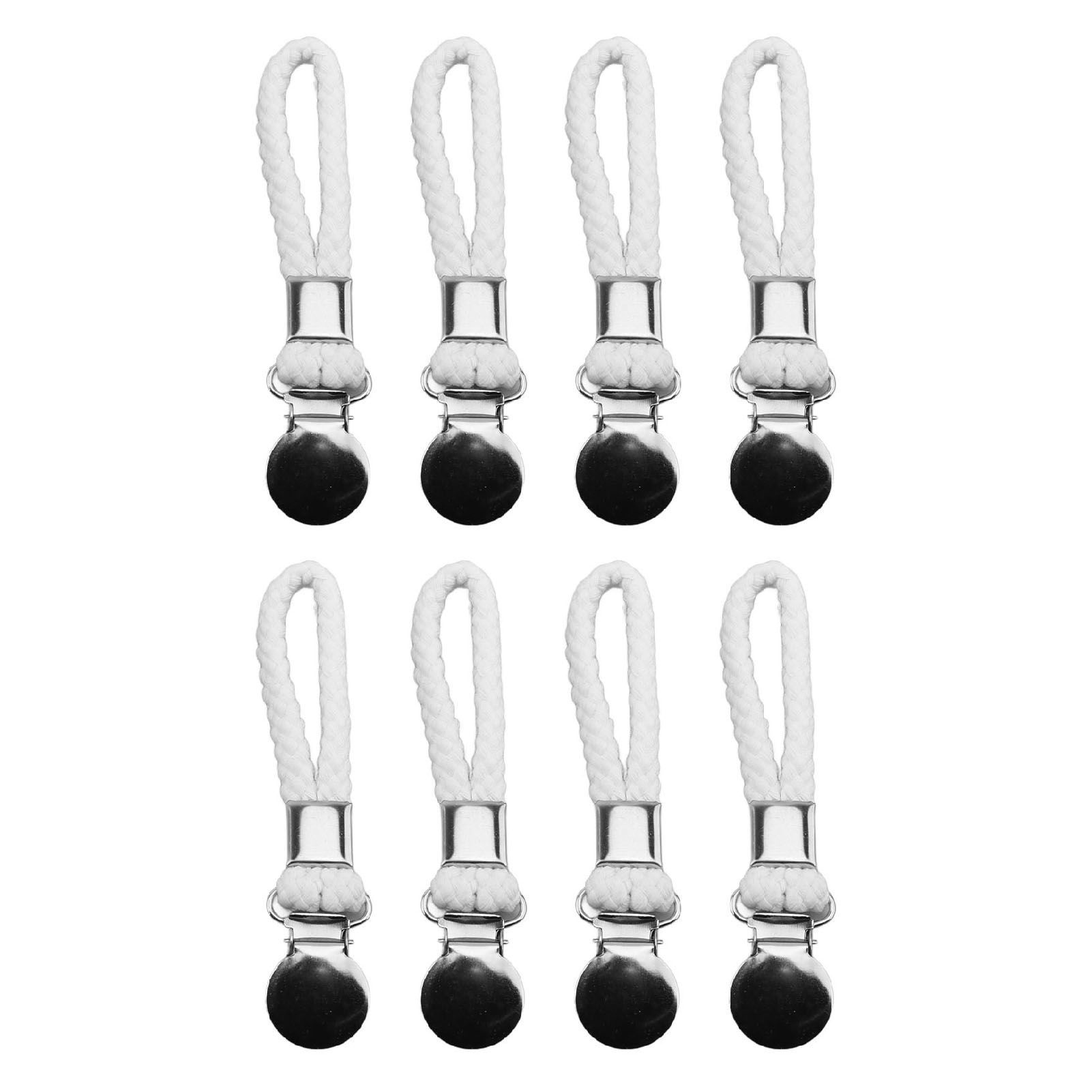 8pcs Hanging Tea Towels Clips with Loop Cotton for Home Kitchen Bathroom view 3