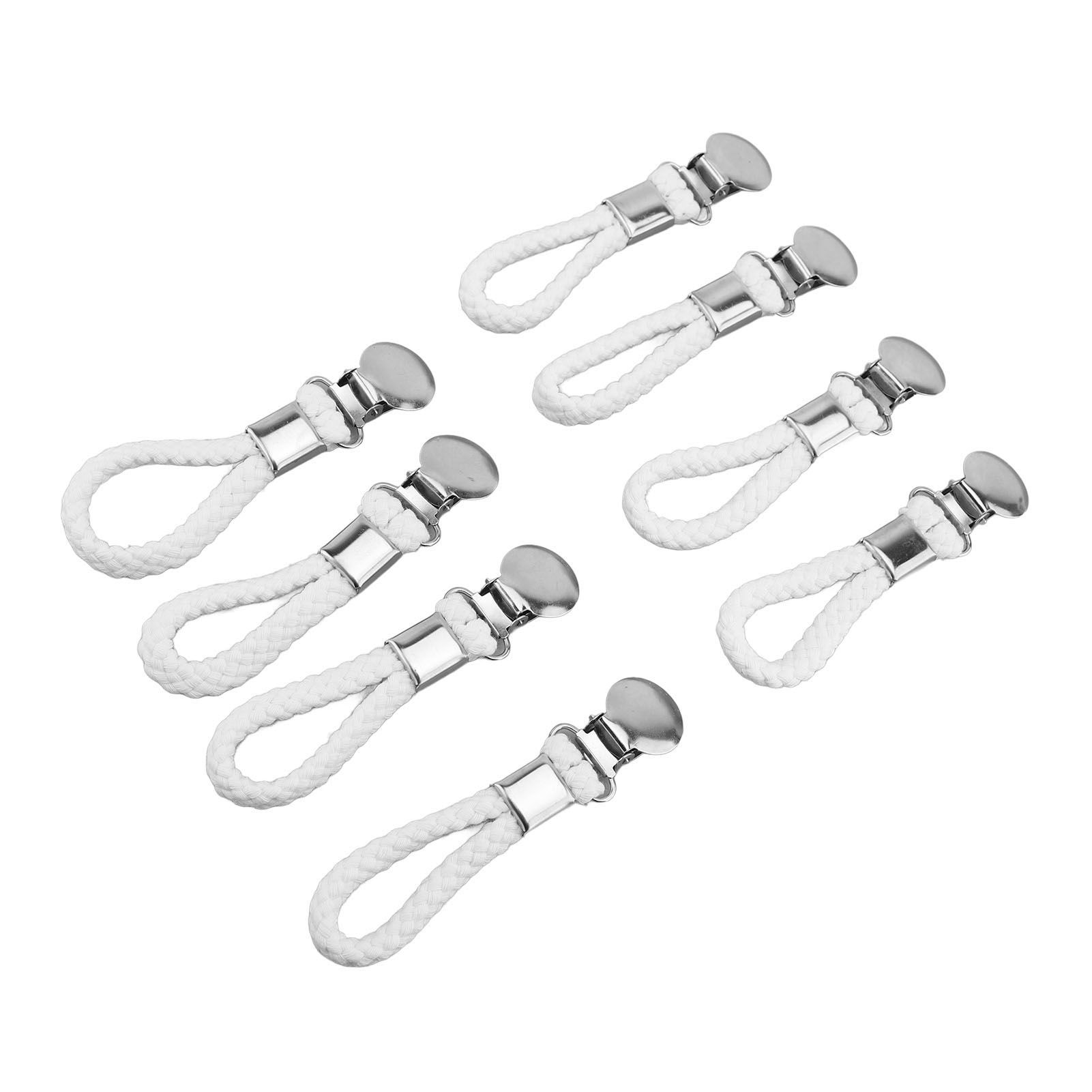 8pcs Hanging Tea Towels Clips with Loop Cotton for Home Kitchen Bathroom view 4