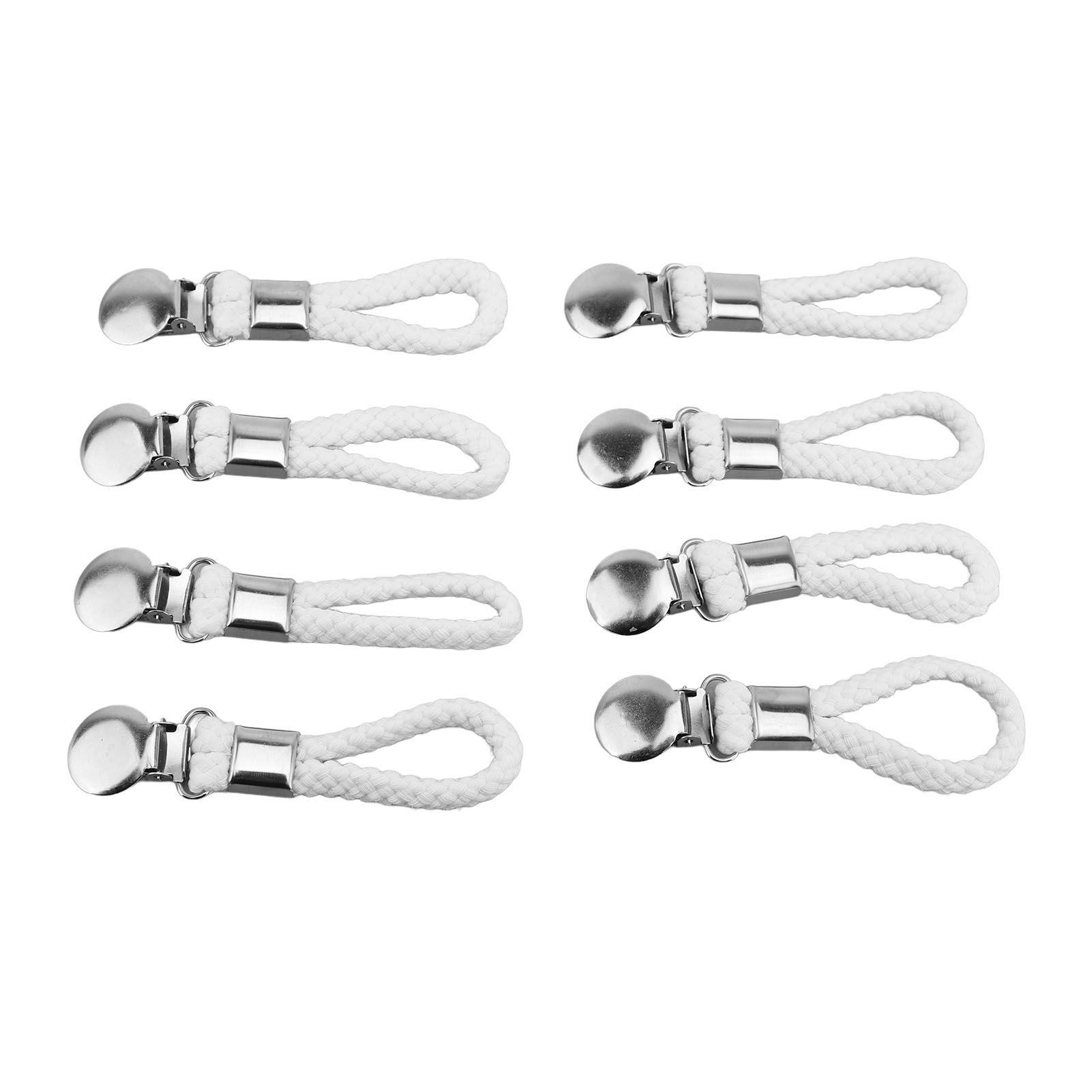 8pcs Hanging Tea Towels Clips with Loop Cotton for Home Kitchen Bathroom view 7