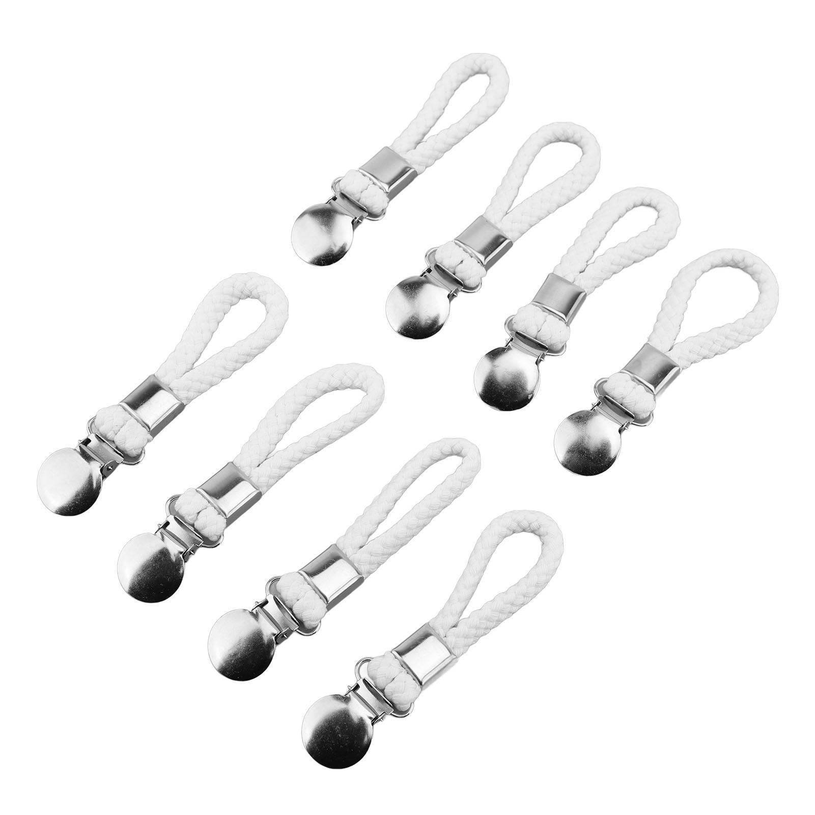 8pcs Hanging Tea Towels Clips with Loop Cotton for Home Kitchen Bathroom view 8