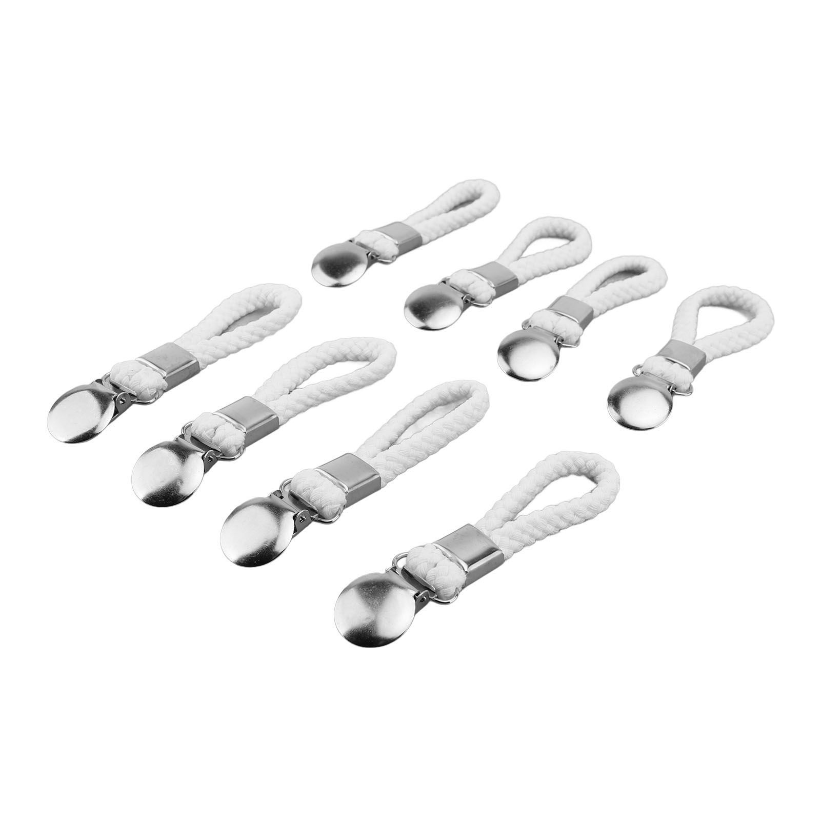 8pcs Hanging Tea Towels Clips with Loop Cotton for Home Kitchen Bathroom view 9