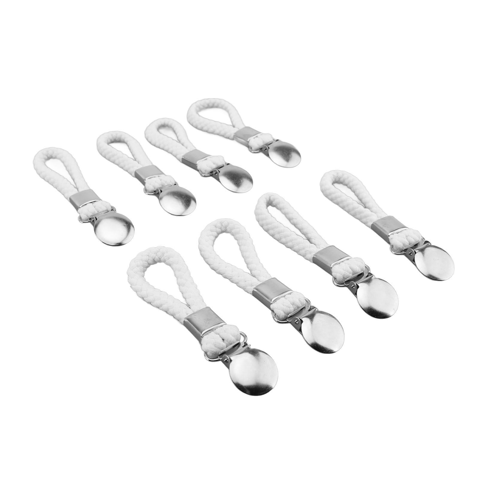8pcs Hanging Tea Towels Clips with Loop Cotton for Home Kitchen Bathroom view 10