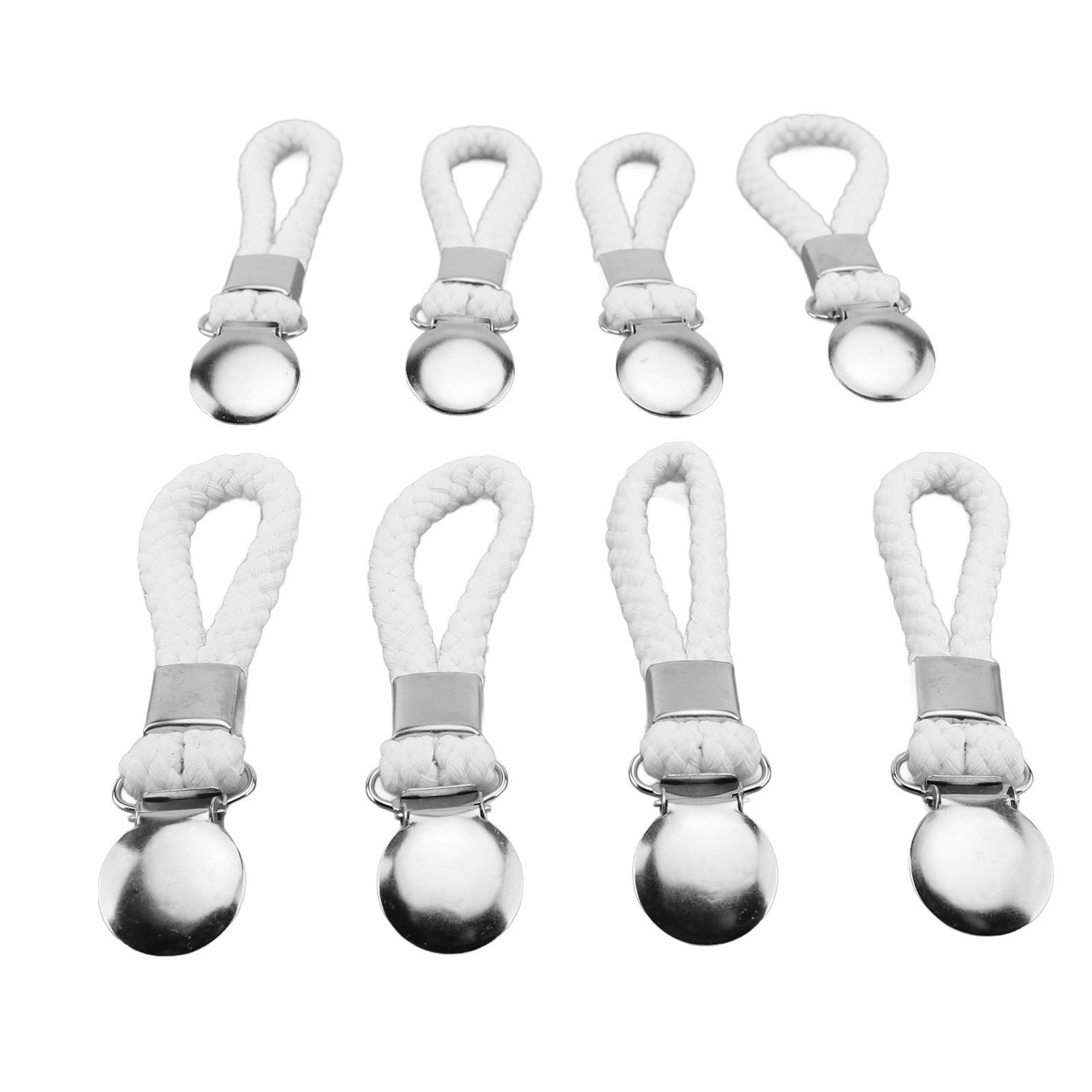 8pcs Hanging Tea Towels Clips with Loop Cotton for Home Kitchen Bathroom view 11