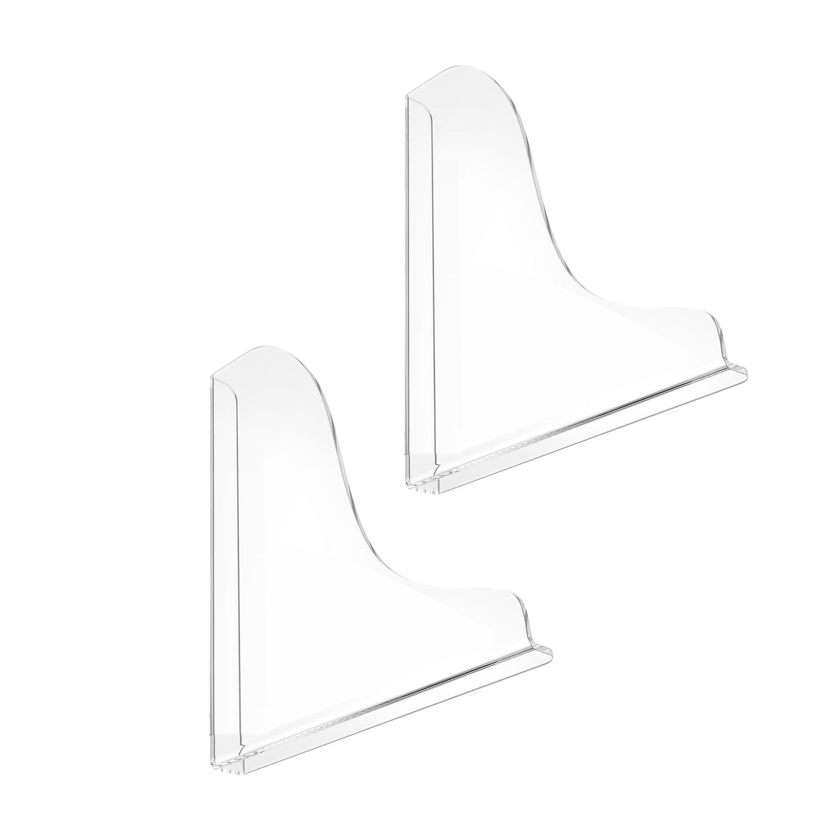 2PCS Clear Shower Splashing Guard Acrylic Bath Angle Protection Tub Corner view 8