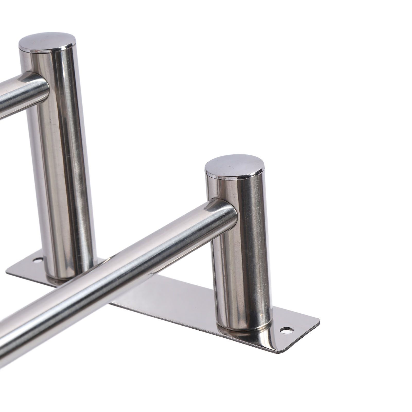 Towel Rack Bathroom Wall Mounted Stainless Steel Hanging Holder with Small view 2