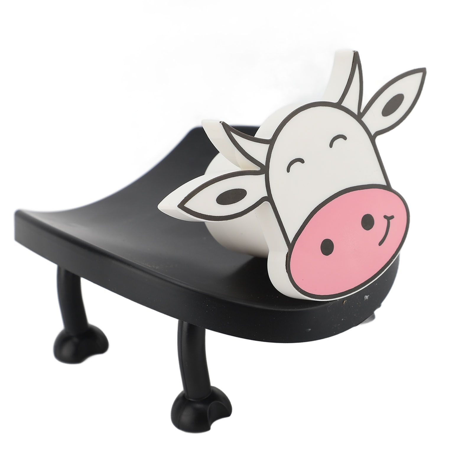 Cow Toilet Roll Holder Plastic Easy Using Decorative Tissue Paper Roll Storage view 7