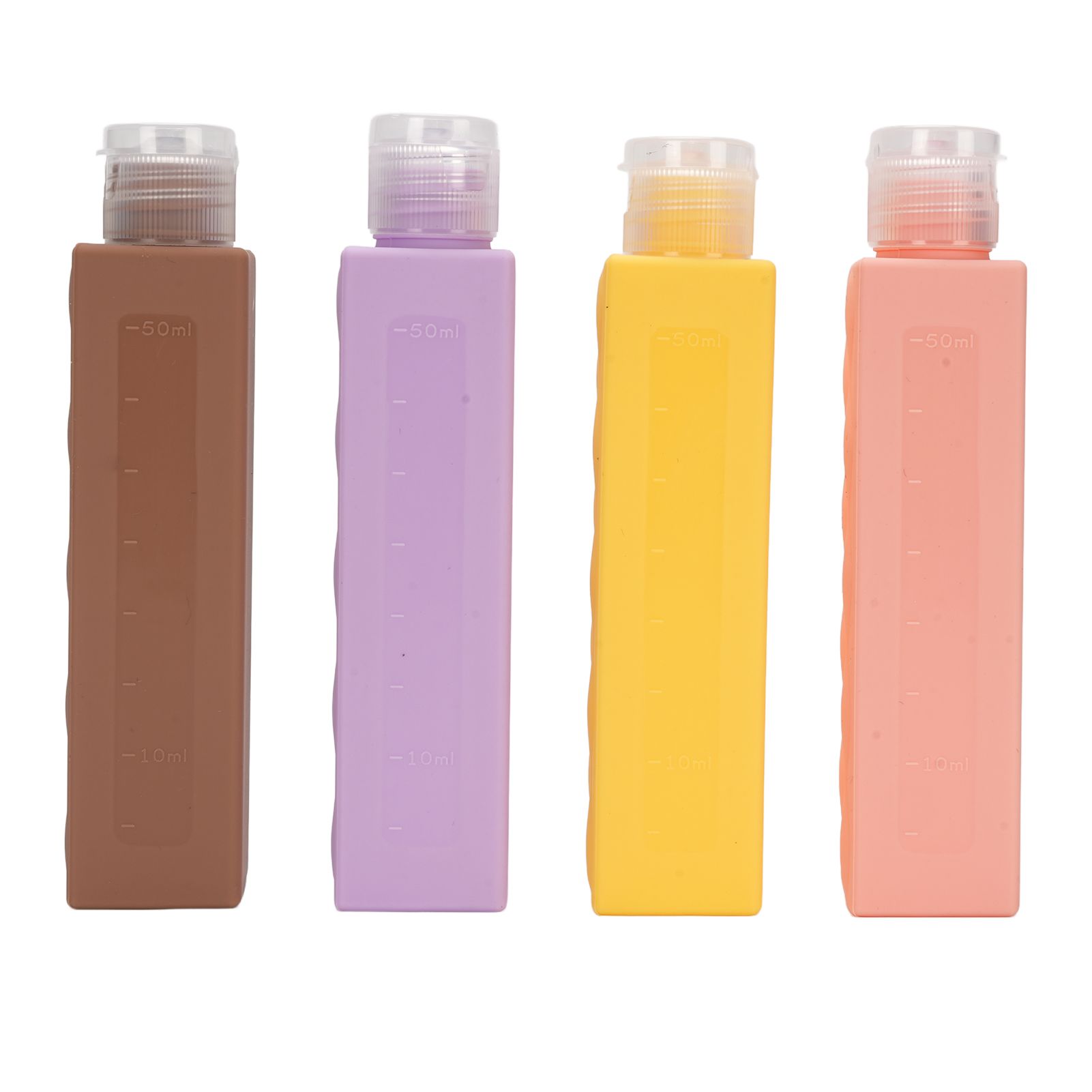 4 in 1 Portable Travel Bottles Set Leak Proof Wide Mouth Cute Silicone Travel view 10