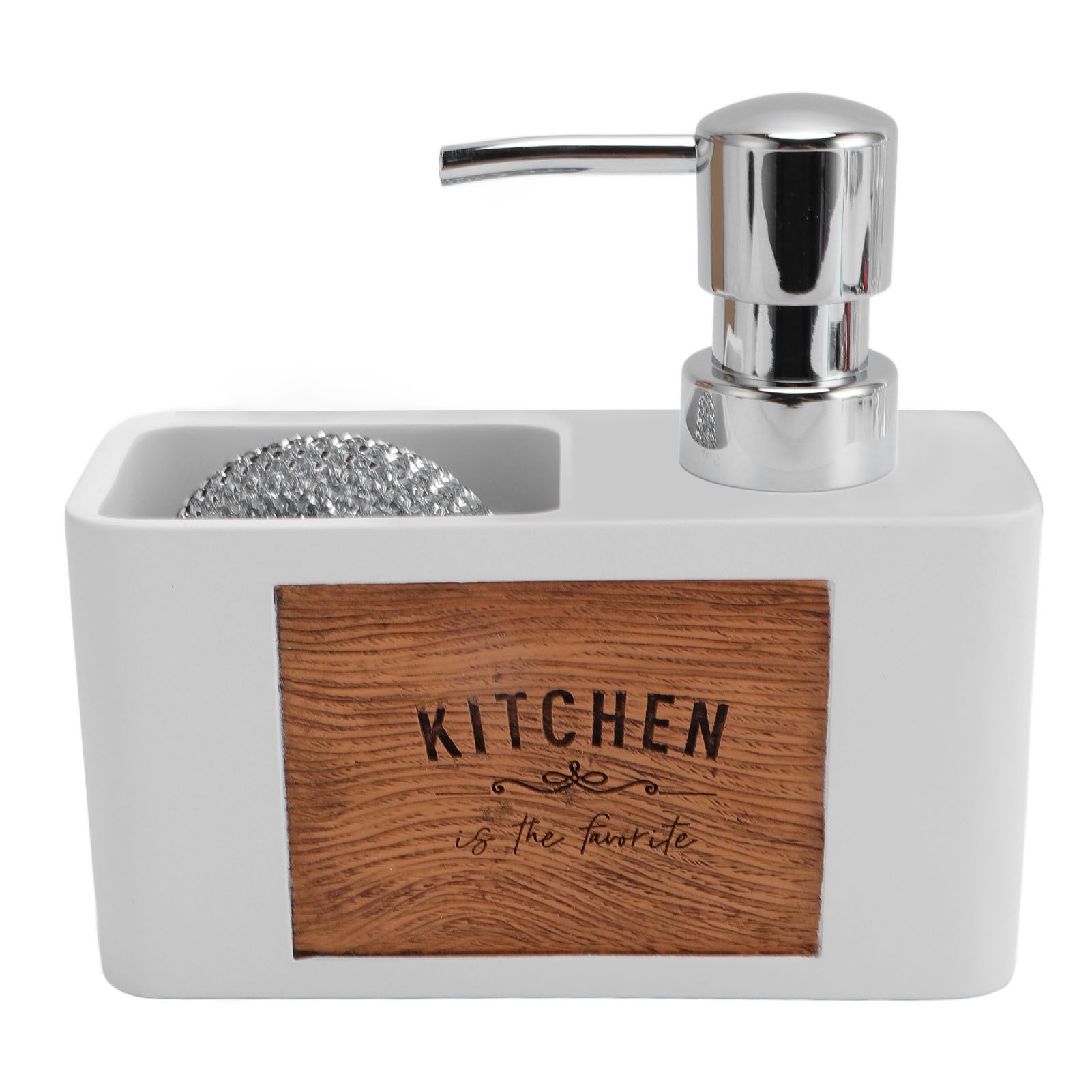 Dish Soap Dispenser Resin ABS Kitchen Liquid Soap Dispenser with Dish Brush view 8